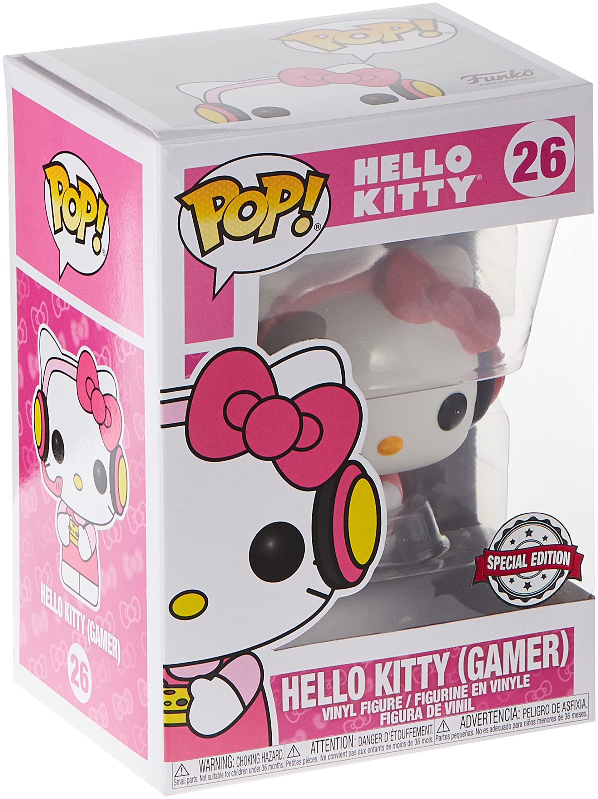 Funko Pop! Hello Kitty Gamer Vinyl Figure #26 - GameStop Exclusive Collectible for Anime & Gaming Fans - Perfect for Display, Gifts, and Gaming Room Decor