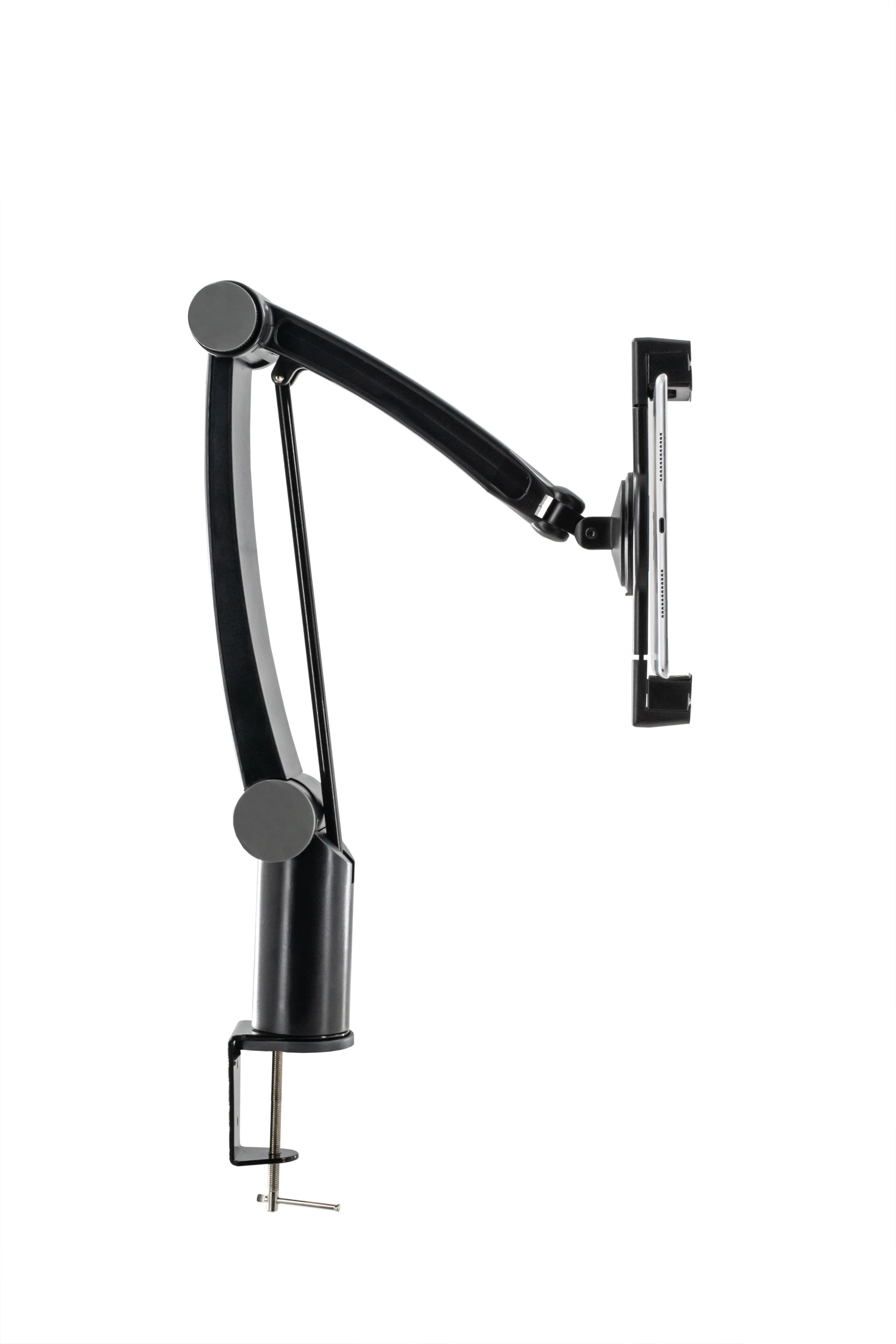 Universal Tablet Mounting Clamp Holder Stand - Adjustable Phone & iPad Mount for Desk, Bed, Car - Perfect for Reading, Watching Videos & Video Calls