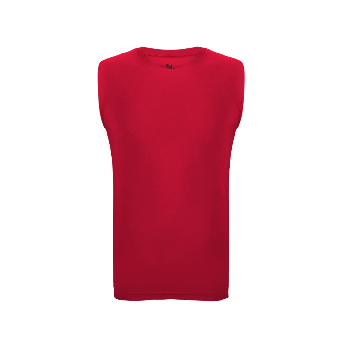 Badger Sports Pro Compression Sleeveless Shirt - Red - Large Size - Workout & Athletic Performance Top for Men & Women