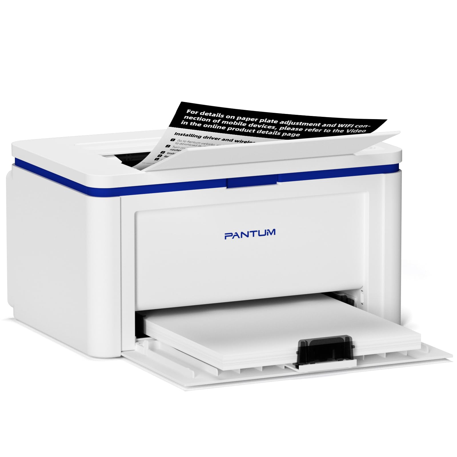 PANTUM BP2309W Wireless Laser Printer with WiFi, USB & Bluetooth - 20ppm A4 Monochrome Printer for Home Office | Compact Design for Small Spaces, Ideal for Remote Work & Student Use