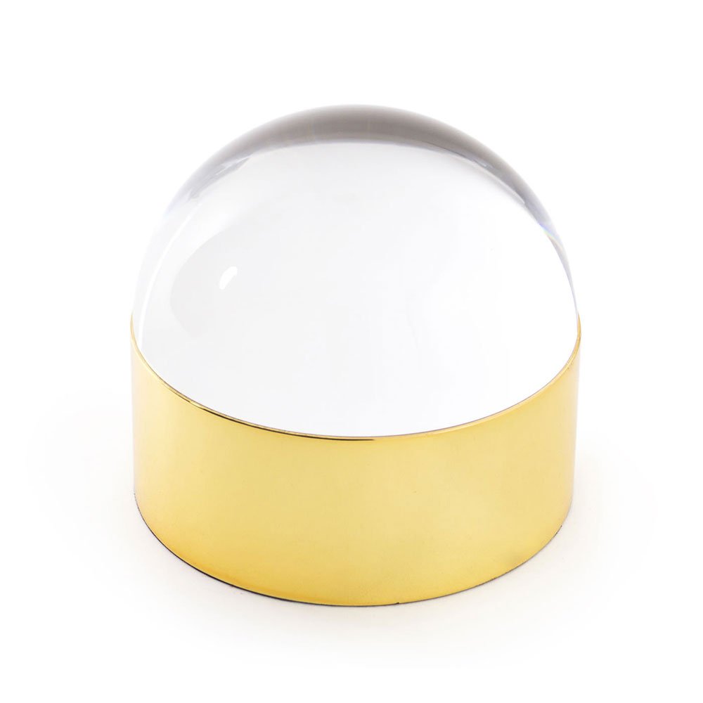 Jonathan Adler Medium Globo Box in Gold - Stylish Decorative Storage for Home & Office Organization
