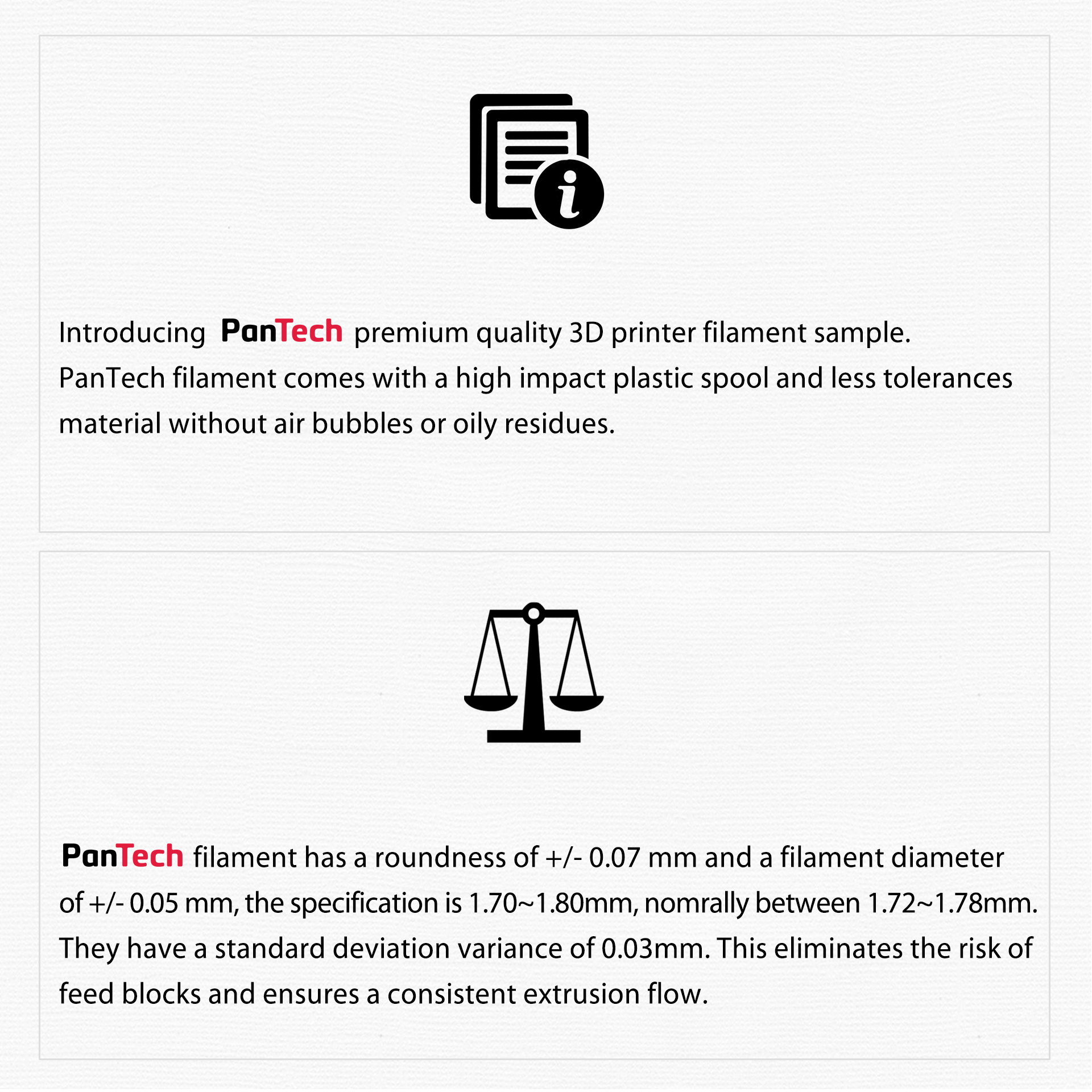 PanTech 3D Printing Sample Filament - PLA/ABS/PETG Variety Pack for 3D Printers | Perfect for Prototyping, DIY Projects & Maker Creations