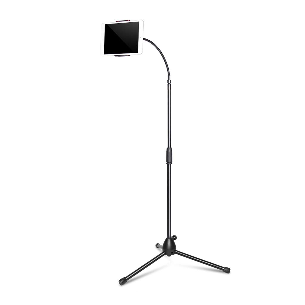 360° Swivel Gooseneck Phone Holder - Adjustable Lazy Bracket Stand for iPhone & Smartphones | Perfect for Bed, Office, Bathroom & Kitchen Use (Black)