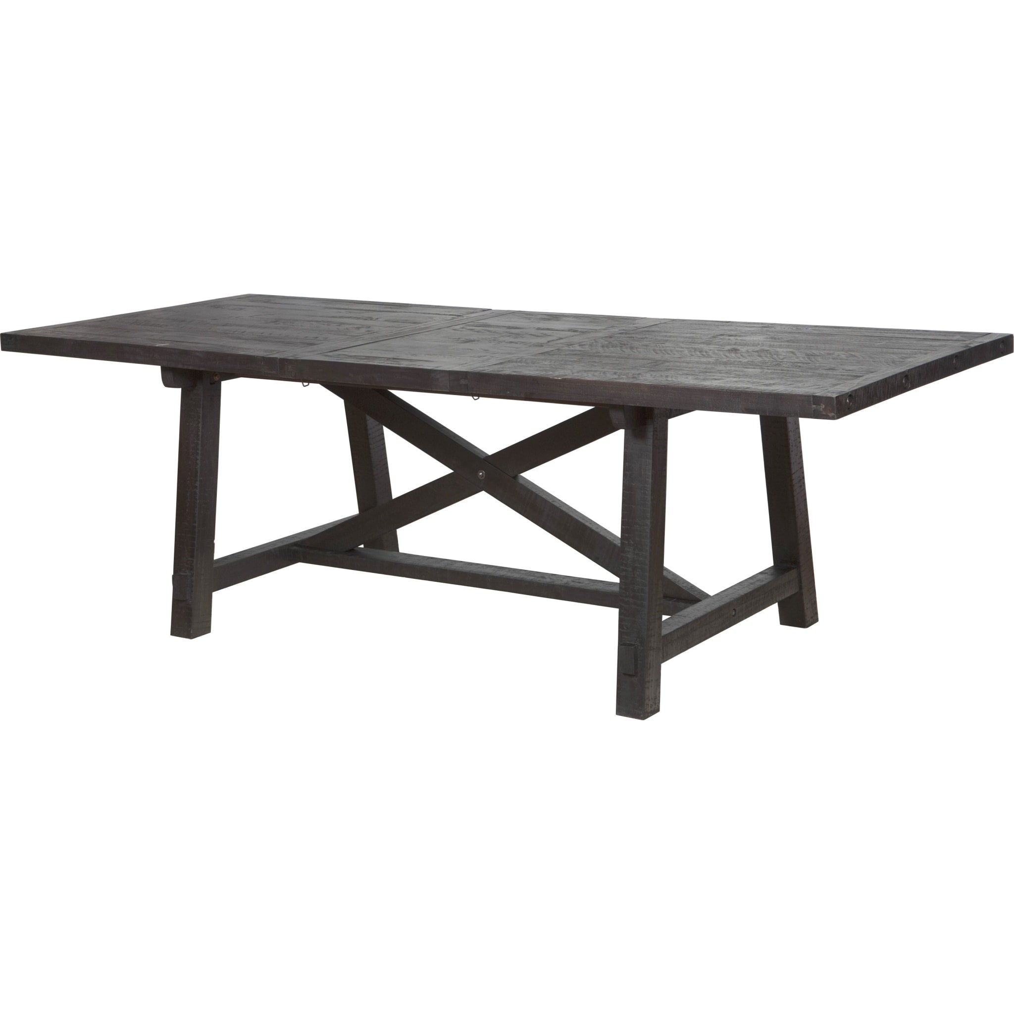 Yosemite Solid Wood Rectangular Extension Dining Table - Expandable Farmhouse Style for Family Gatherings & Dinner Parties