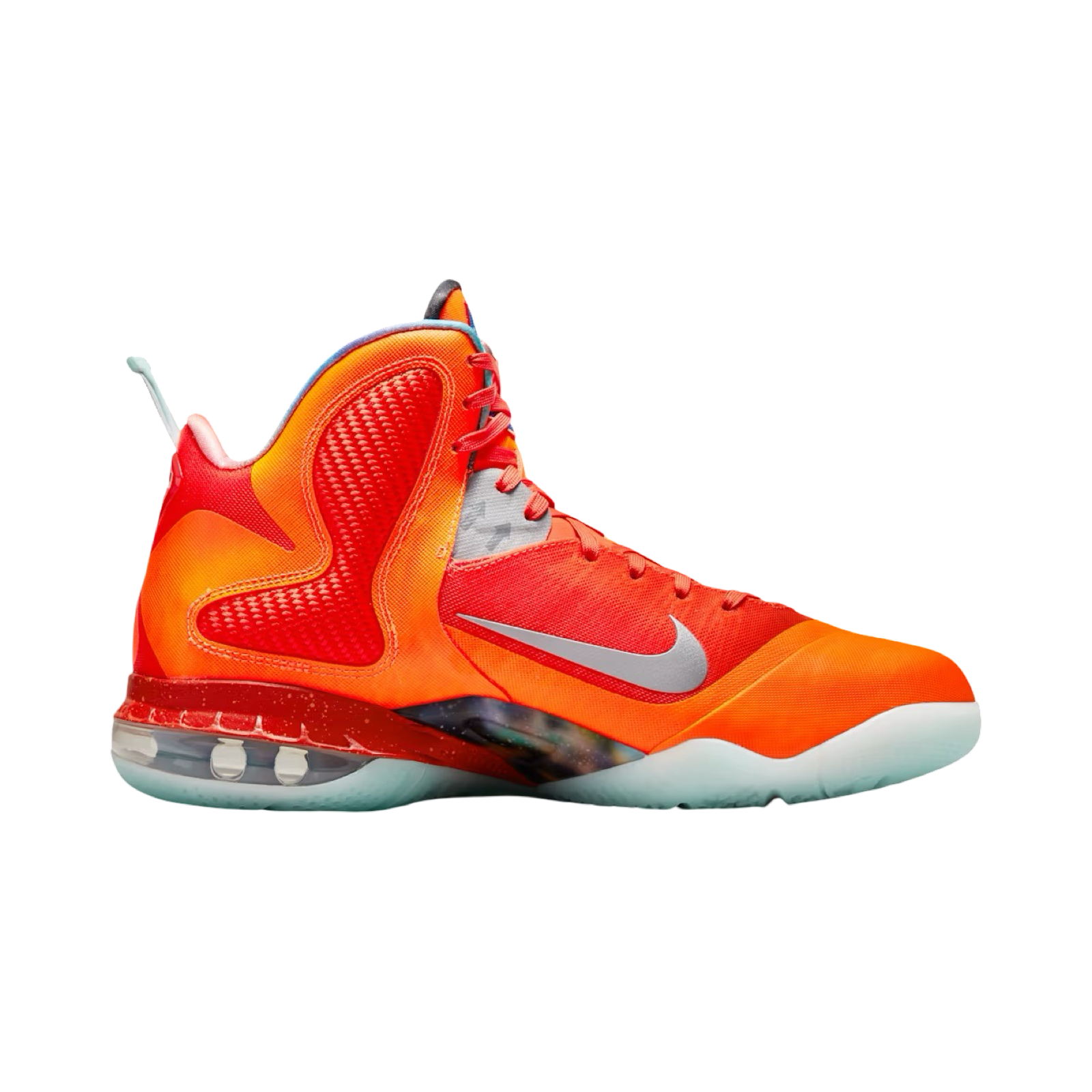 Nike LeBron IX Big Bang Basketball Shoes - Total Orange, Reflect Silver, Team Orange | High-Performance Sneakers for Men, Court & Street Wear