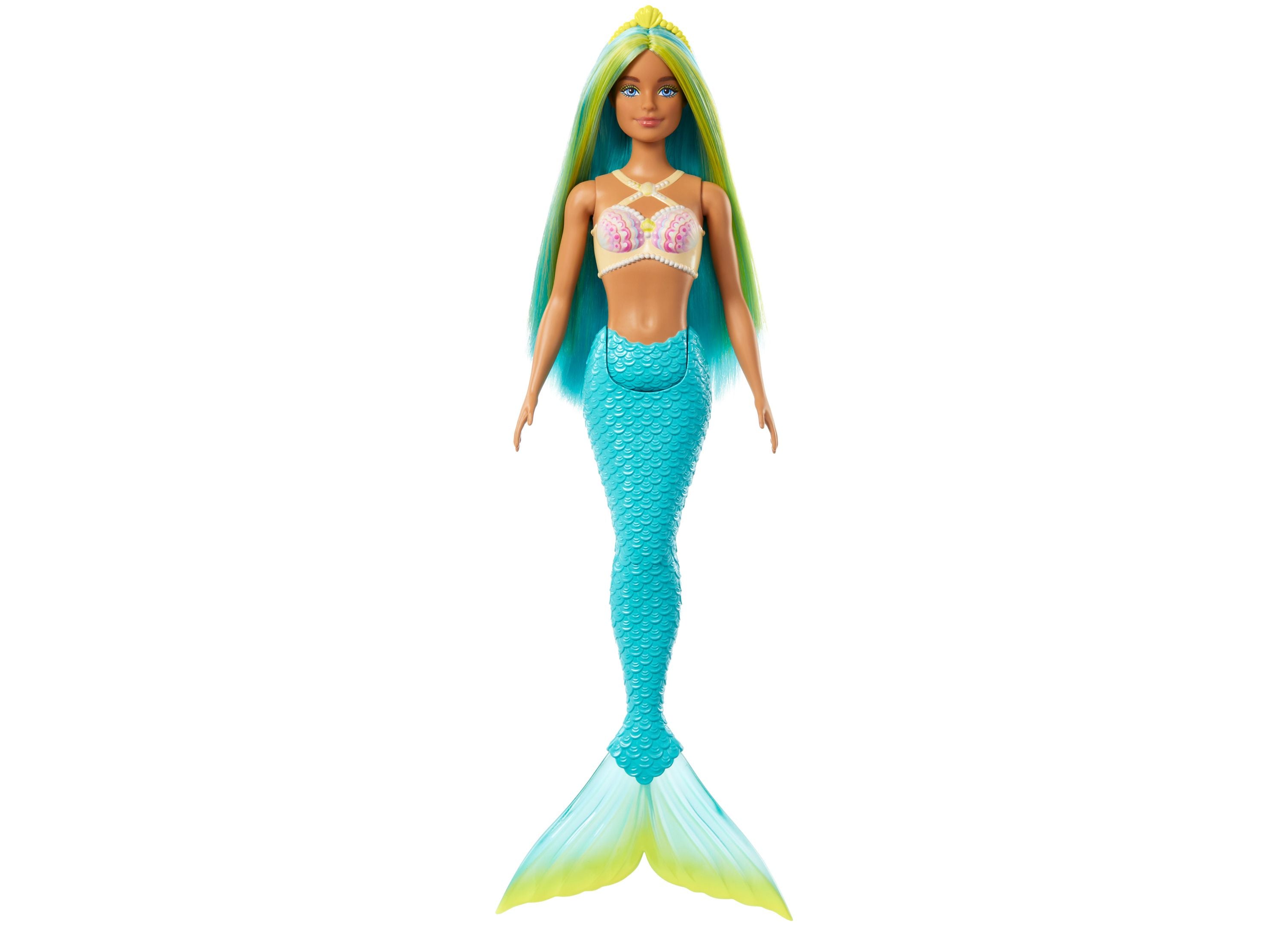 Barbie Color Splash Mermaid Doll with Tropical Tresses - Change Hair Colors in Water - Perfect for Pool Play, Bath Time & Imaginative Underwater Adventures