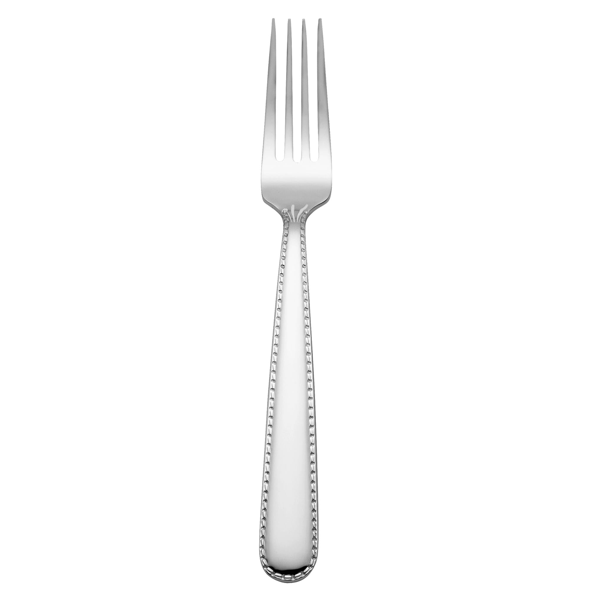 RB128-027 Stitch 8-1/4 Inch Stainless Steel Dinner Fork Set of 12 - Elegant Flatware for Formal Dining, Restaurants & Catering Events