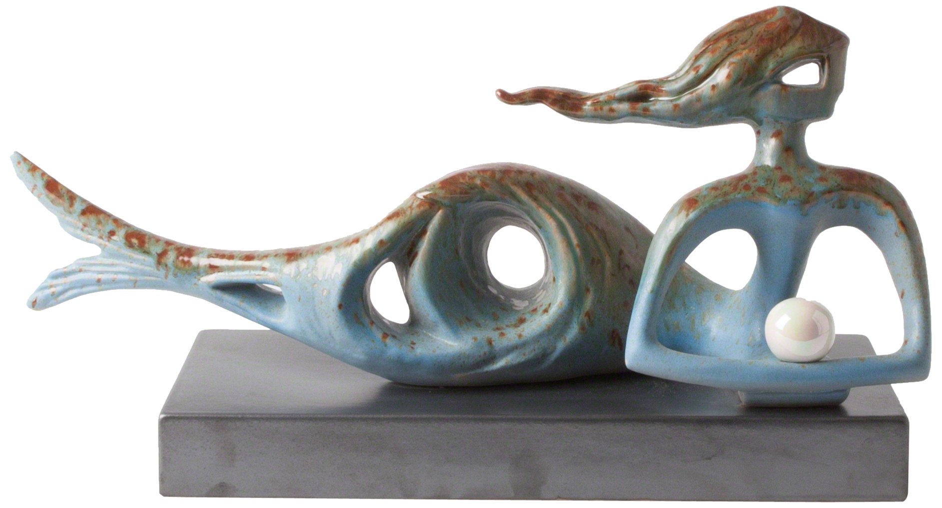 Cleodora Home Décor - Blue Ceramic Vase for Living Room, Bedroom & Office Decor | Elegant Floral Arrangement Centerpiece