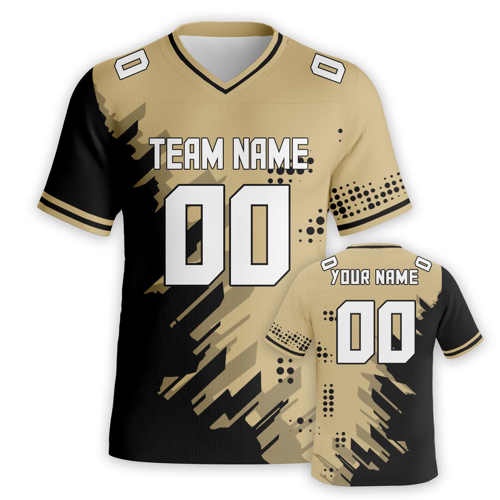 Custom Football Jerseys - Personalized Team Name & Number Rugby Shirts for Men, Women, Youth & Kids - Perfect for Games, Gifts & Team Uniforms