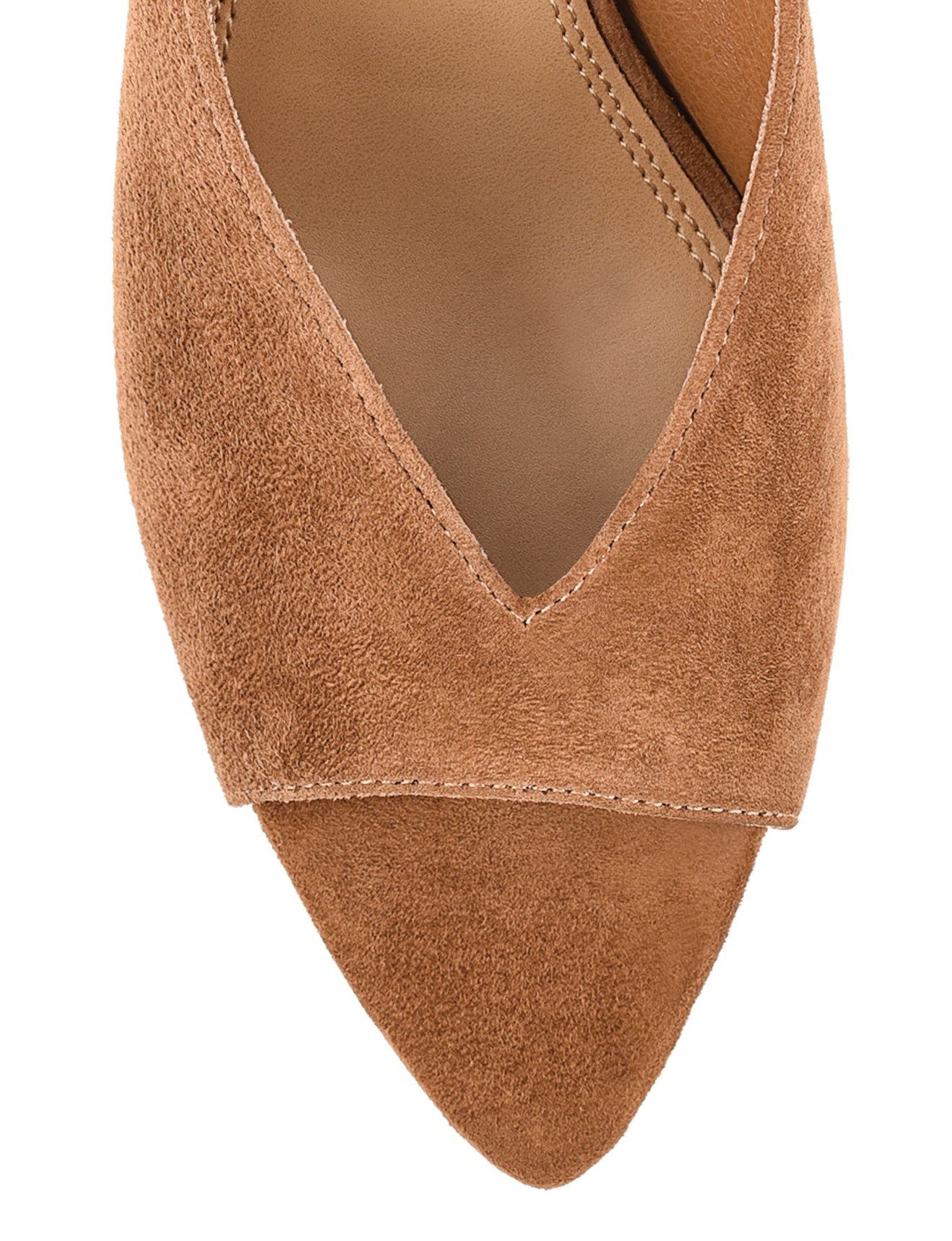 Women's Mabel Pointed Toe Mules in Tobacco Suede | Comfortable Slip-On Shoes for Work, Office & Casual Outfits