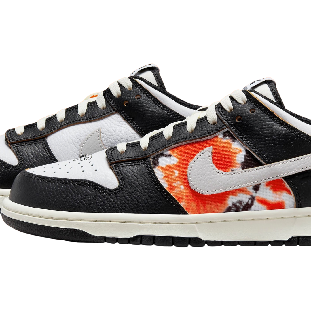 Nike SB Dunk Low HUF San Francisco Sneakers - Black, White & Orange Colorway - Skateboarding Shoes for Men | Streetwear & Casual Wear