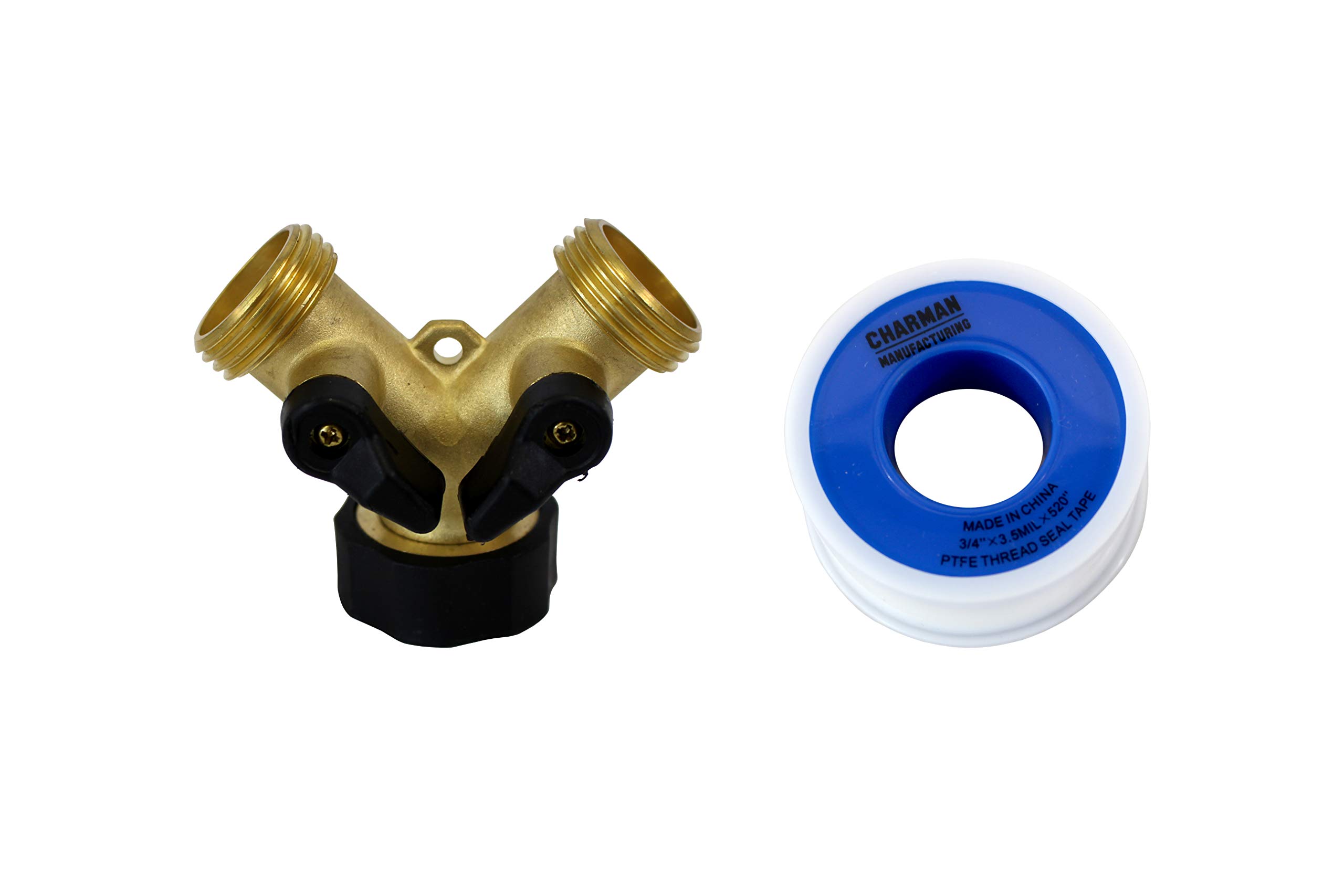 CMI 2-Way Brass Hose Splitter for Water & Irrigation - 3/4