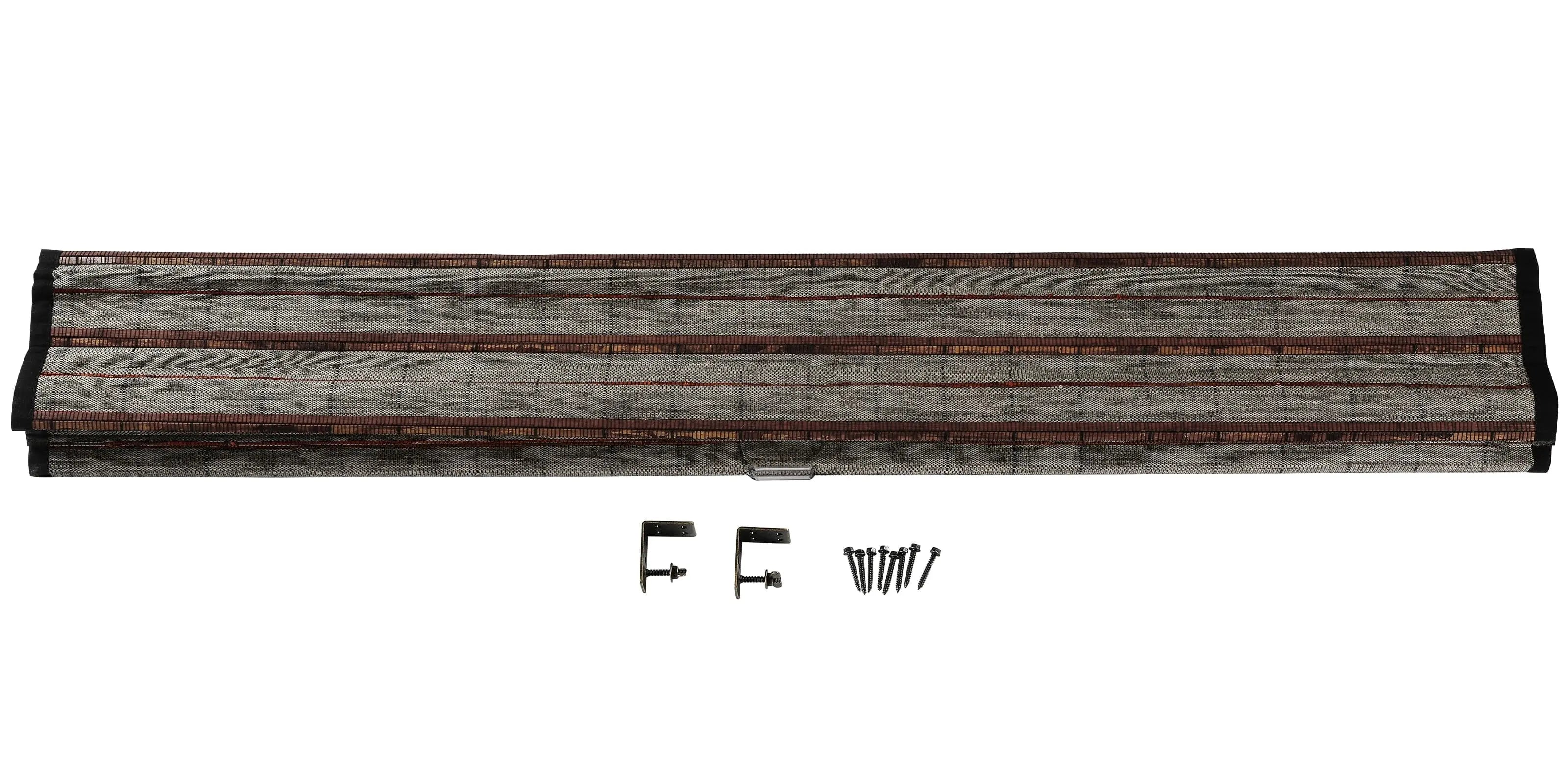 Natural Flax Bamboo Woven Window Shade - Eco-Friendly Sun Protection for Home & Office - Perfect for Living Room, Bedroom, and Patio Use