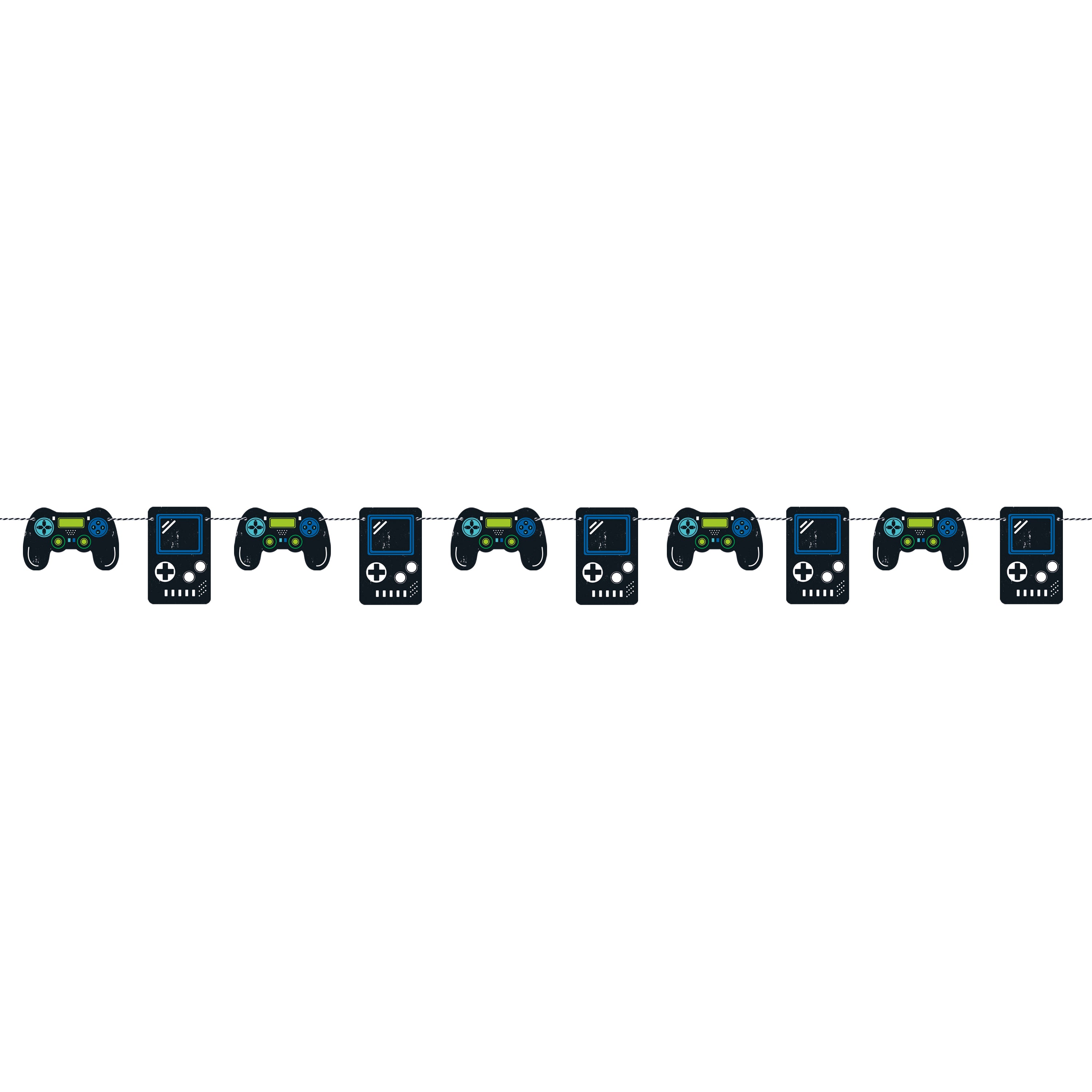 7ft Garland Banner for Gamers - Perfect for Gaming Room Decor, Esports Events & Gamer Party Backdrops