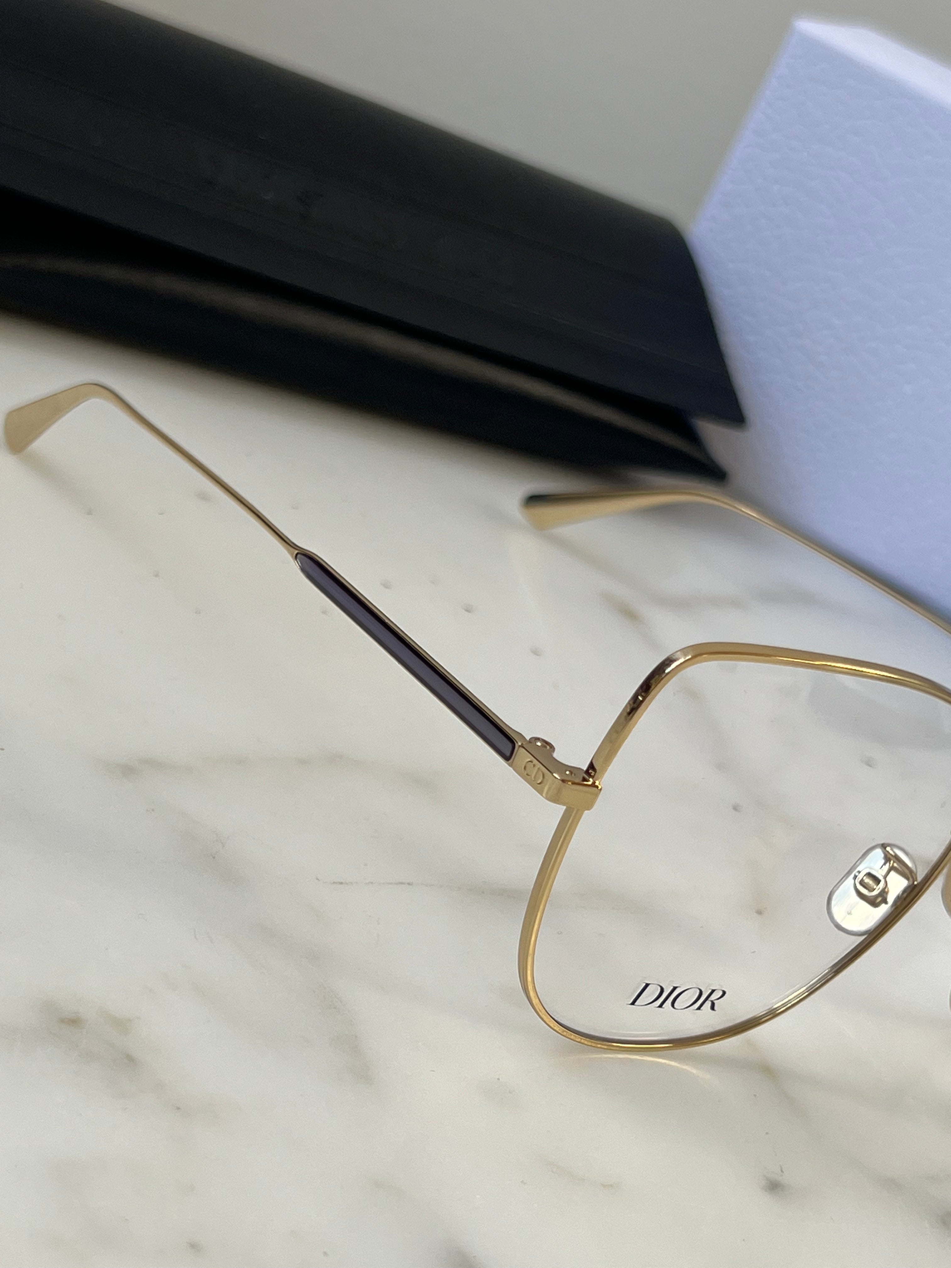 Dior GemDiorO B1U Gold Sunglasses for Women - Luxury Designer Shades for Fashion & Outdoor Activities