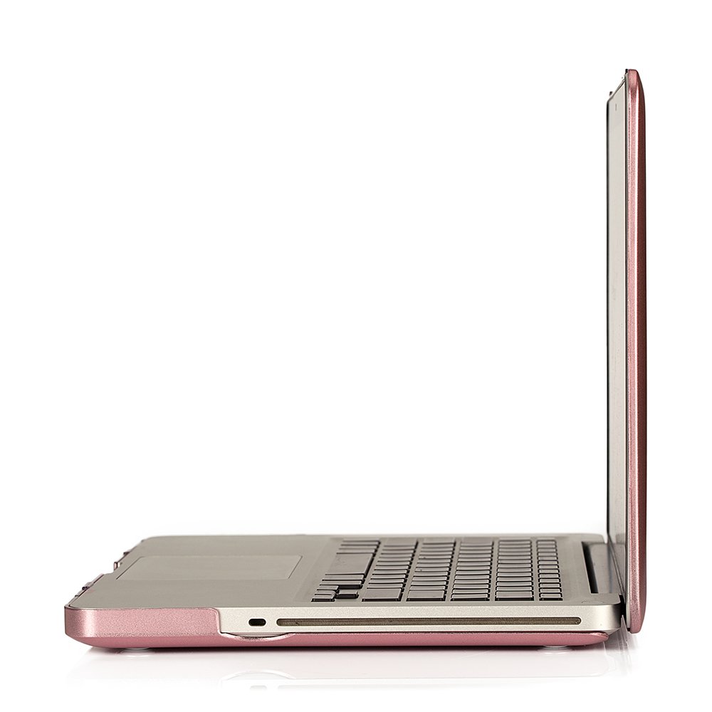 Rose Gold Hard Plastic Case & Keyboard Cover for MacBook Pro 13 Inch (2009-2012 Models A1278) - Durable Protection for Older MacBook Pro with CD-ROM Drive - Perfect for Work, Travel & School Use