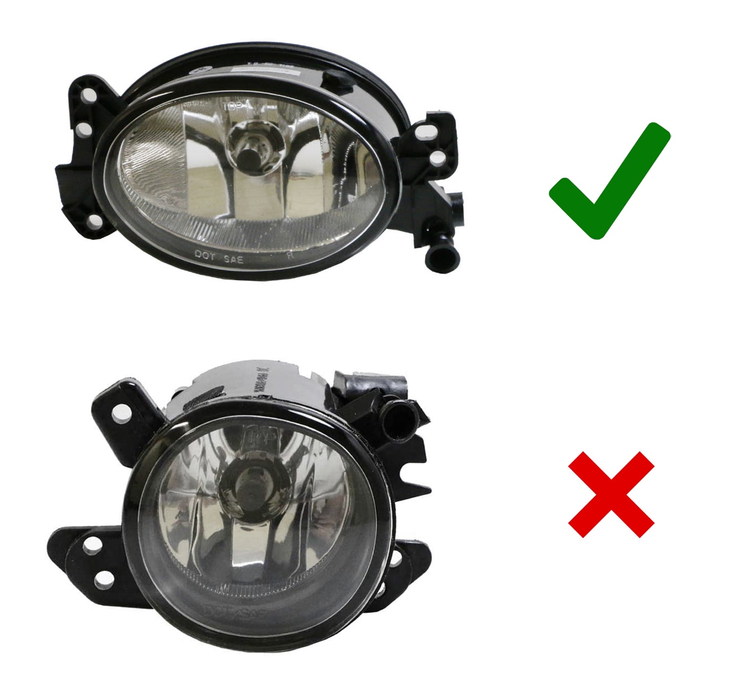 H11 Halogen Fog Lights - Clear Lens Replacement Kit for Mercedes C-Class, E-Class, R-Class, CLS, ML - Anti-Fog Headlight Upgrade for Night Driving & Bad Weather Conditions