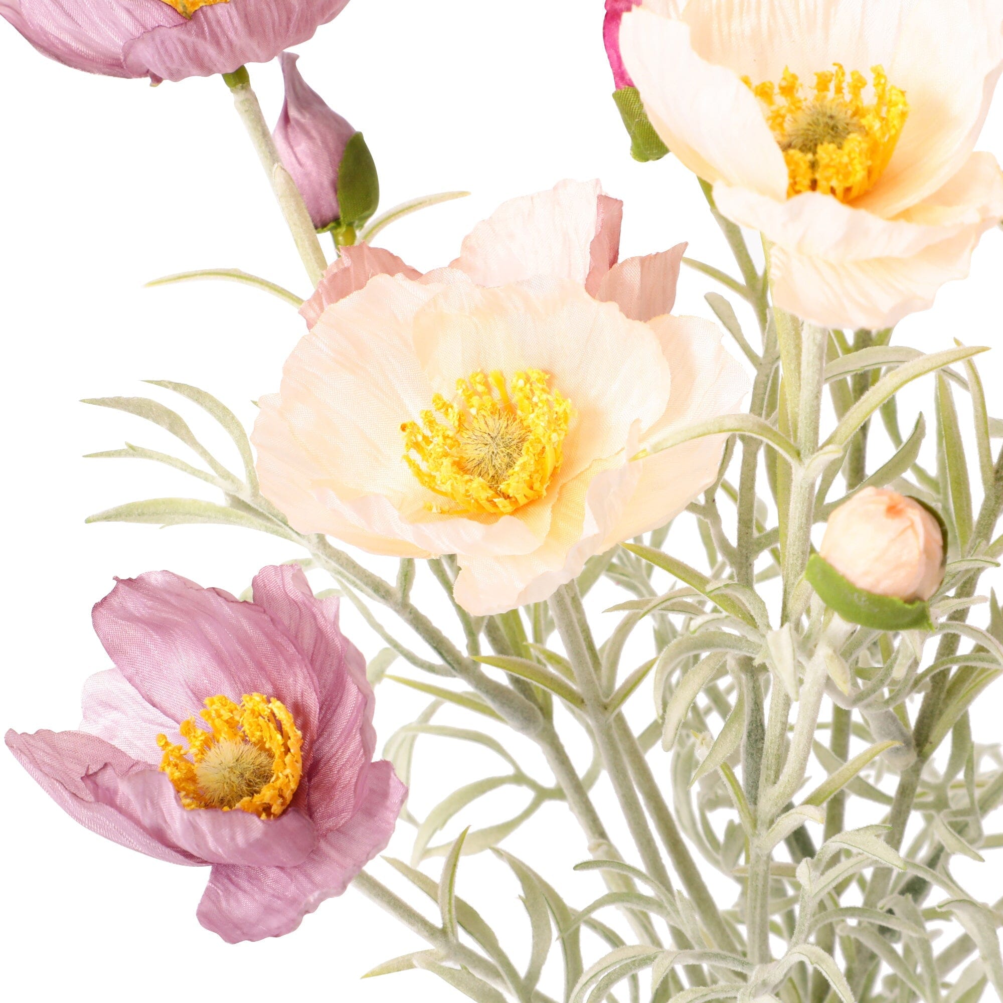Mini Bouquet Poppy Pink - Artificial Silk Flowers for Home Decor, Wedding Centerpieces, Party Favors & DIY Crafts - Perfect for Tables, Events & Gifts