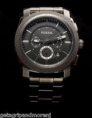 FOSSIL Men's FS4661 Stainless Steel Analog Watch with Brown Leather Strap - Water Resistant, Date Window - Perfect for Business, Casual & Everyday Wear