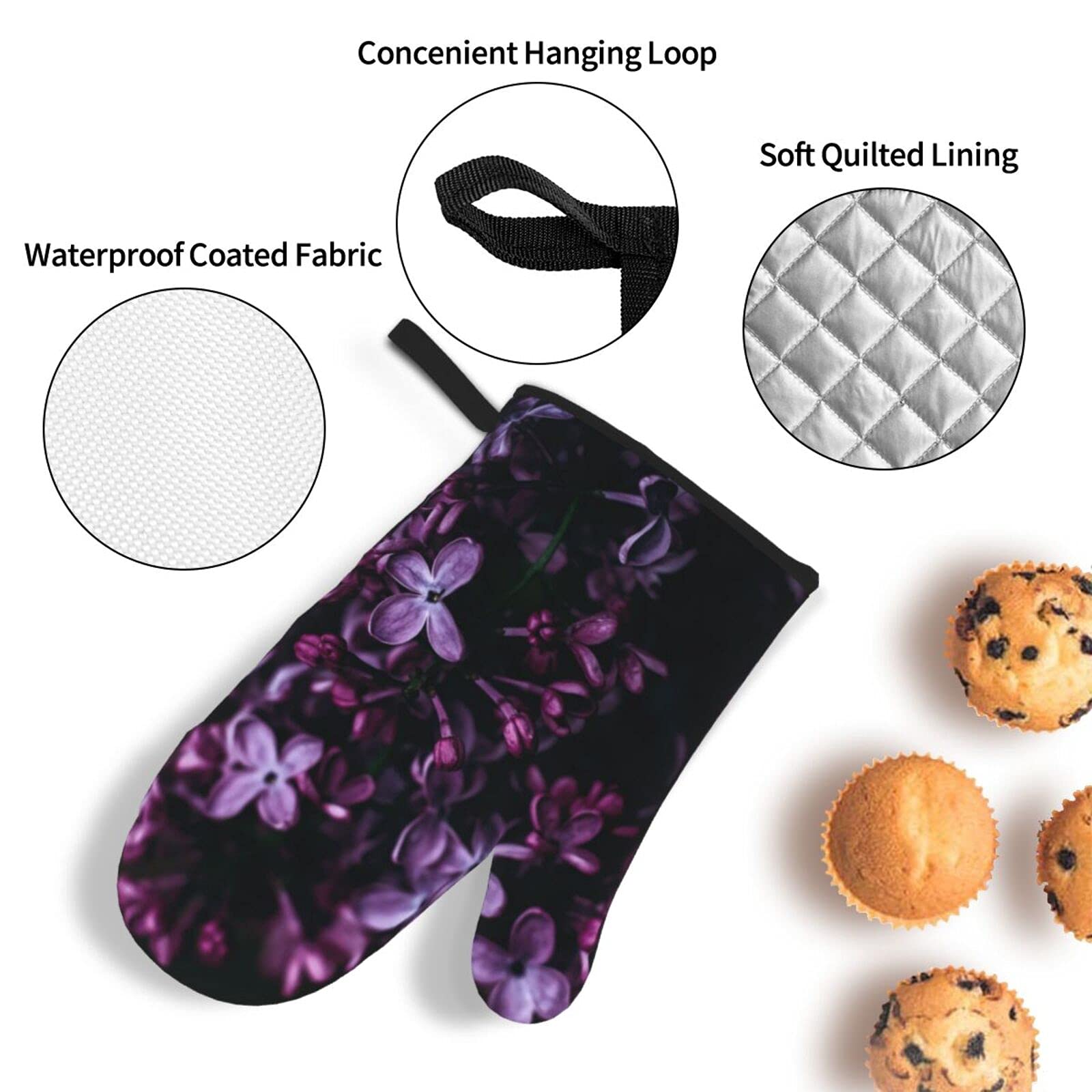 Heat Resistant Quilted Pot Holders & Oven Mitts Set of 4 - Kitchen Cooking Essentials for Baking, Grilling, and Hot Dish Handling