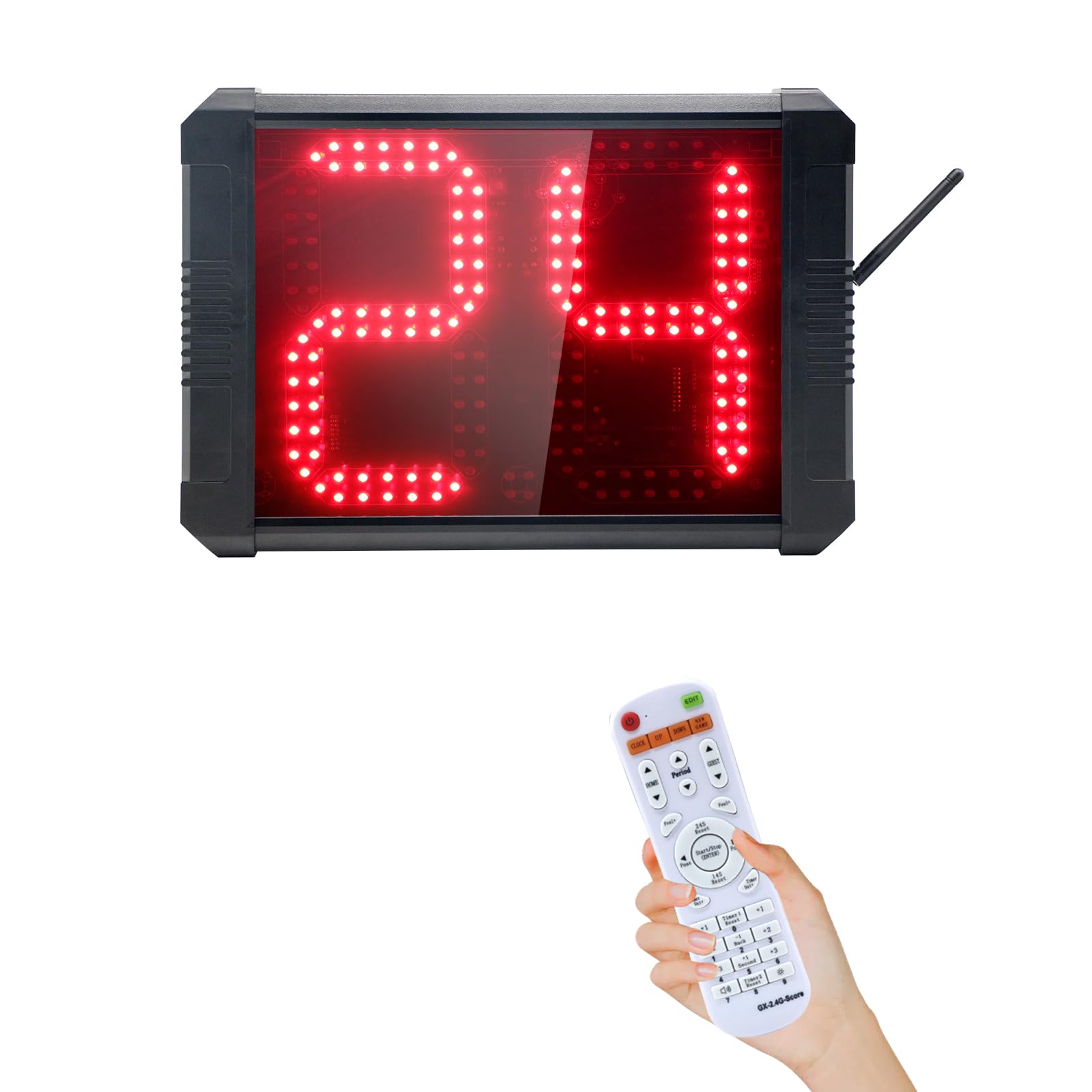 Basketball Shot Clock Timer - 12/24/25/30/35/40/60 Seconds Adjustable Countdown Timer with Loud Buzzer | Portable Sports Timer for Basketball, Volleyball, Soccer & Training | Perfect for Games, Practice & Coaching