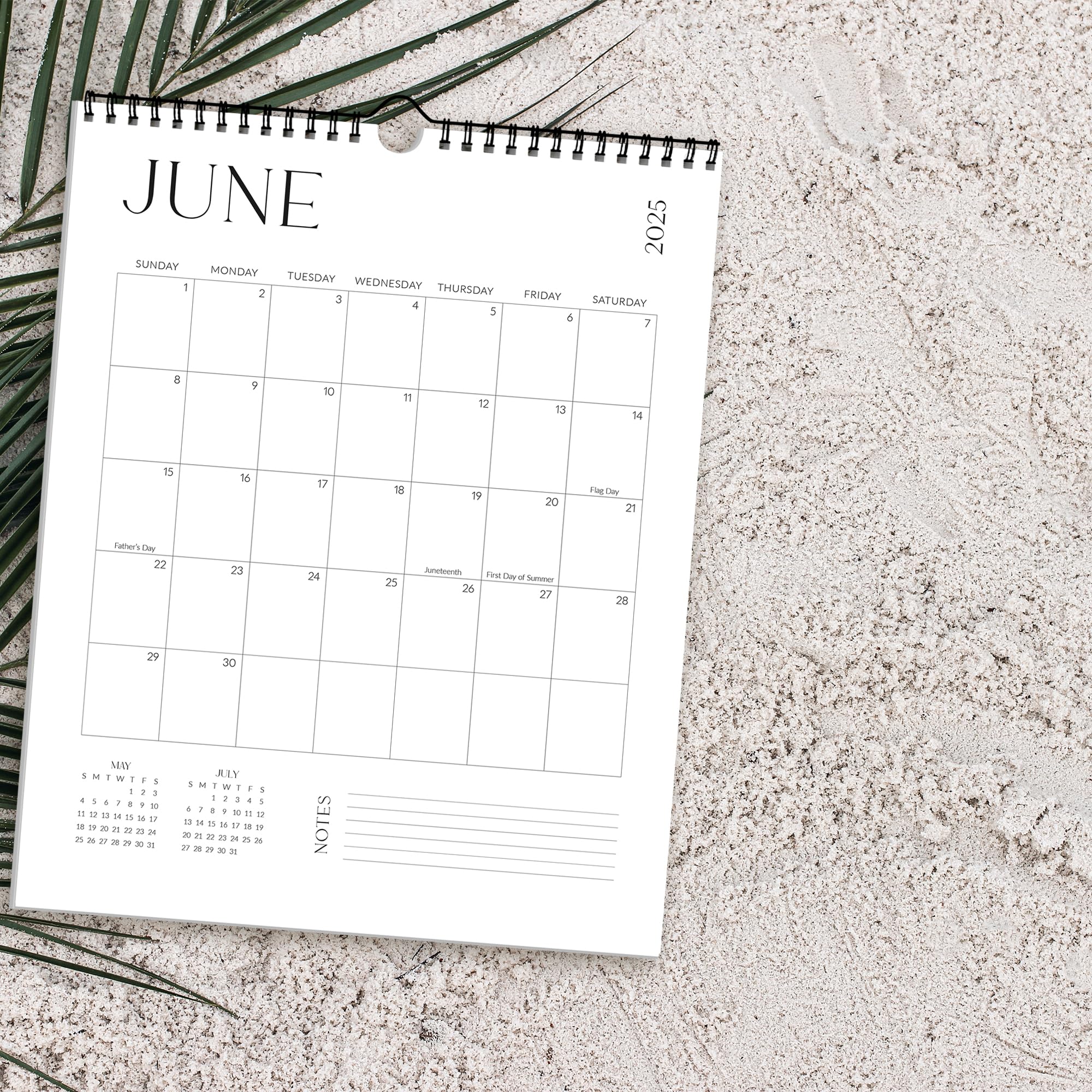 2025 Wall Calendar with 18-Month Planner (June 2024-December 2025) - 14.5