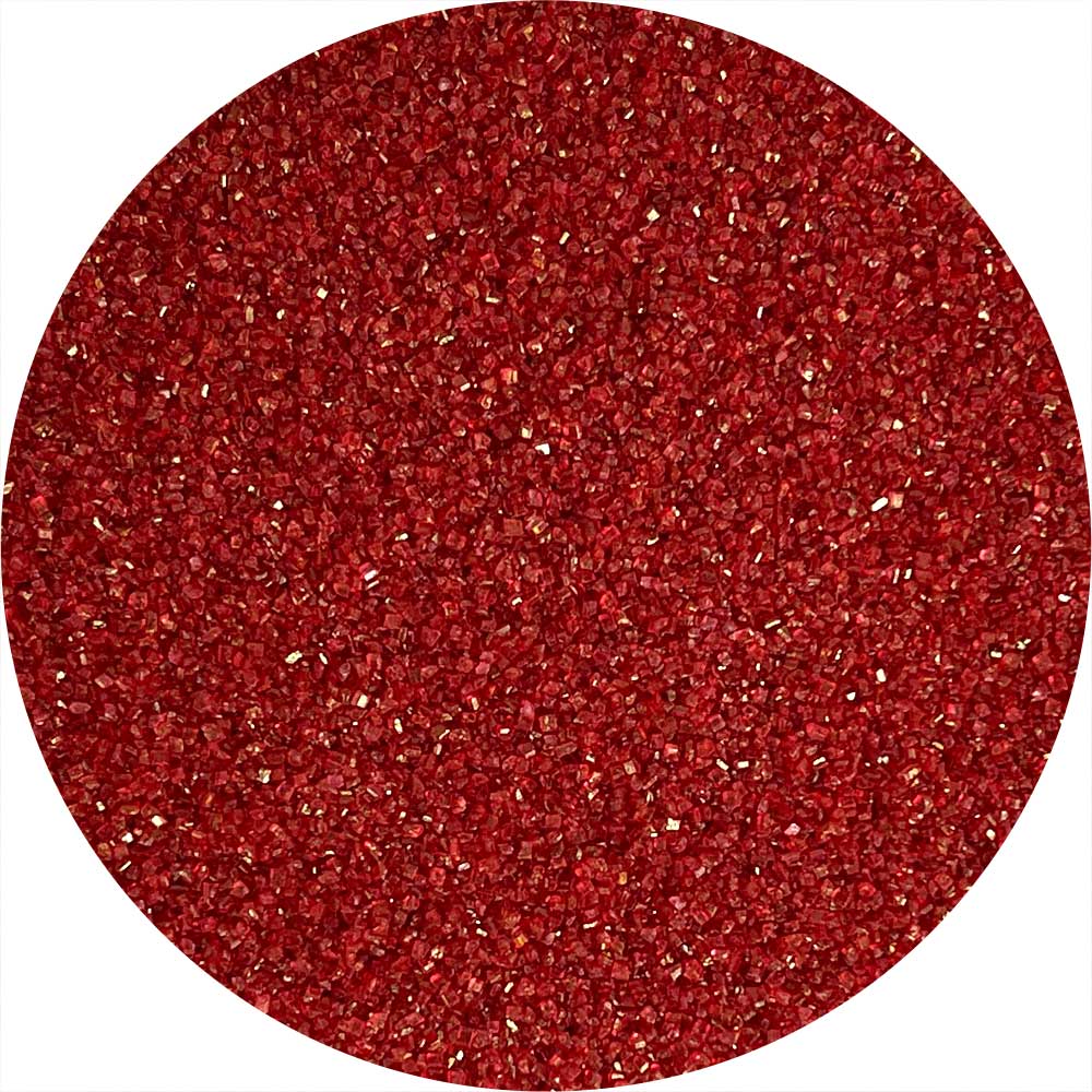DecoPac Bulk Red Sanding Sugar 33oz Tub - Edible Decor for Cakes, Cookies & Desserts - Perfect for Baking, Holiday Treats & Party Decorations