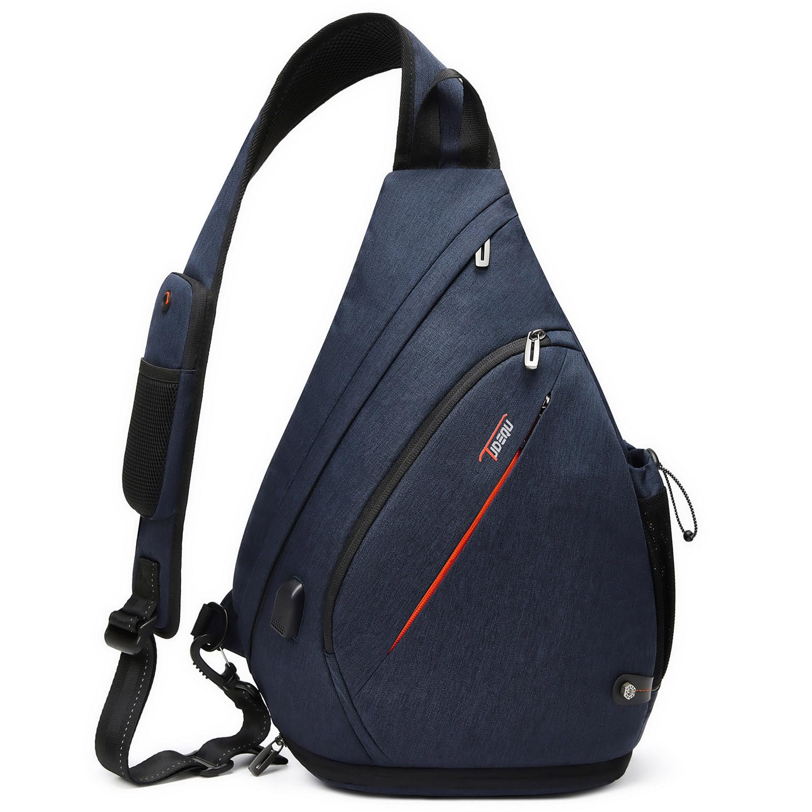TUDEQU 19L Sling Backpack for Men - 8-Pocket Crossbody Bag for Travel, Hiking & Outdoor Activities | Lightweight & Durable Shoulder Bag for Commuting, Gym & Daily Use