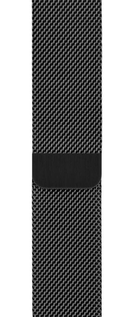 Premium Apple Watch Band - Milanese Loop Stainless Steel Strap (40mm/44mm) - Space Black - Compatible with Apple Watch Series 9/8/7/6/SE - Elegant & Adjustable Magnetic Closure - Perfect for Workouts, Office & Daily Wear