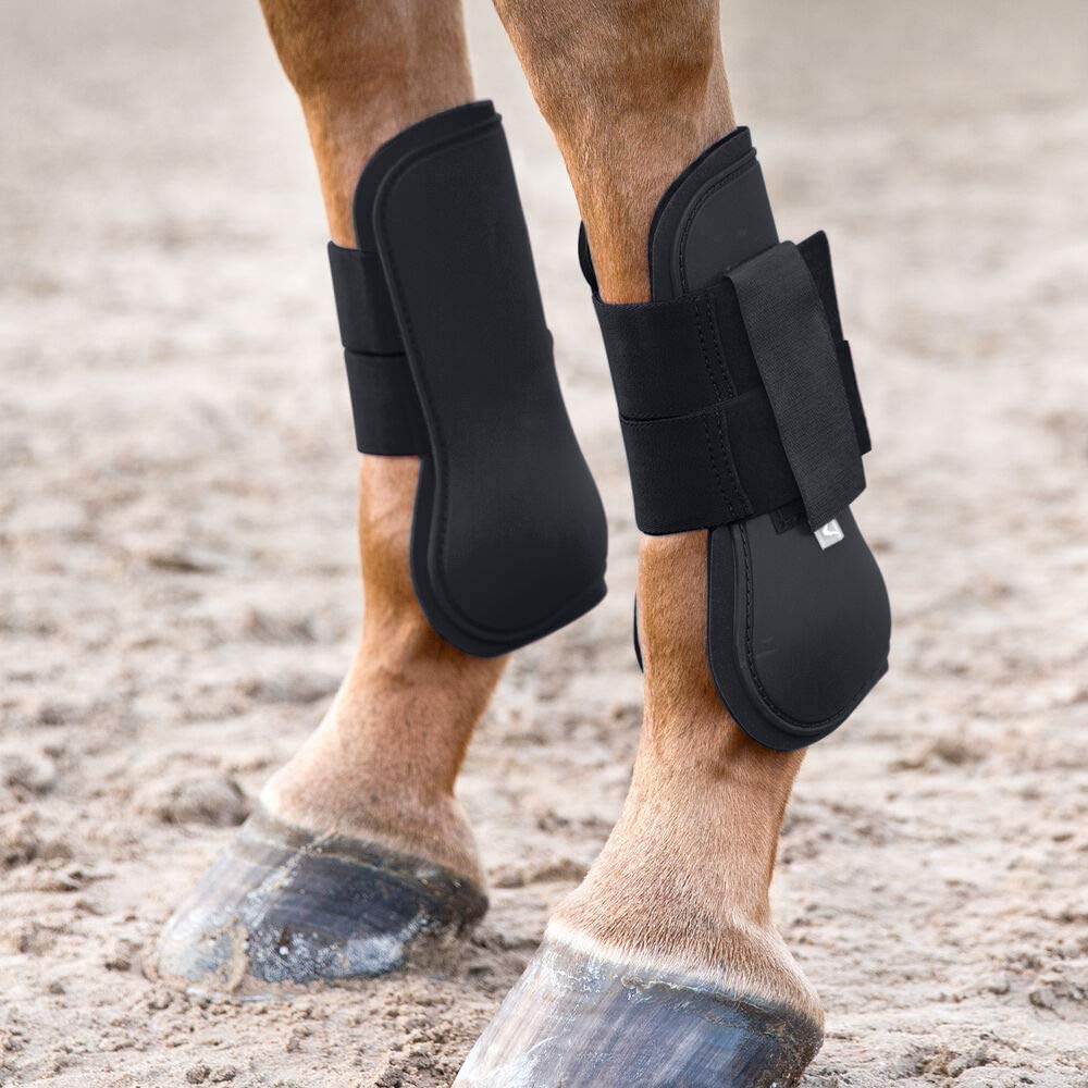 Premium Horse Tendon Boots & Bell Boots Combo Pack - Protective Leg Gear for Jumping, Training & Riding - Durable Support for Show Horses & Equestrian Sports