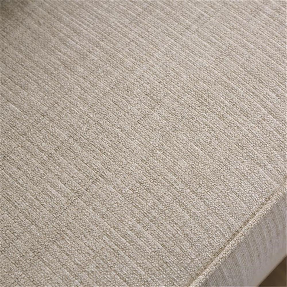 Furniture of America Mystie Chenille Loveseat with Nailhead Trim in Ivory - Comfortable Small Sofa for Living Room, Apartment & Cozy Spaces