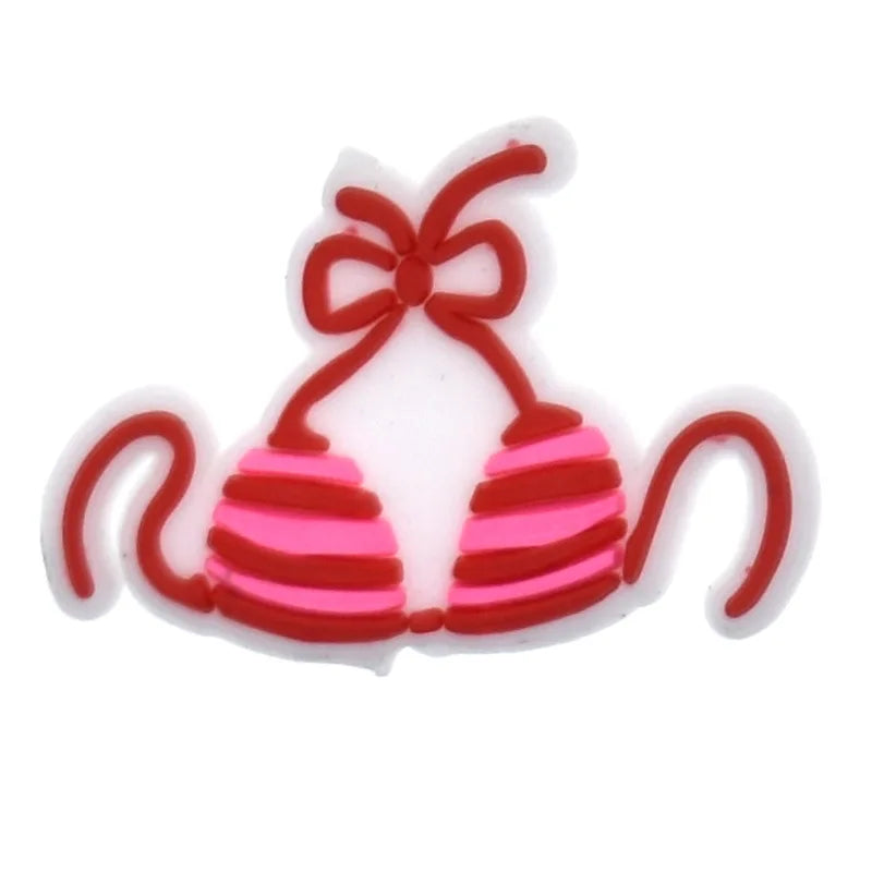 Pink Shoe Charms for Crocs - 1pc Hat, Bag, Camera & Notebook Decorative Pins - DIY Clogs Accessories for Women & Kids - Perfect for Christmas Gifts & Customizing Shoes