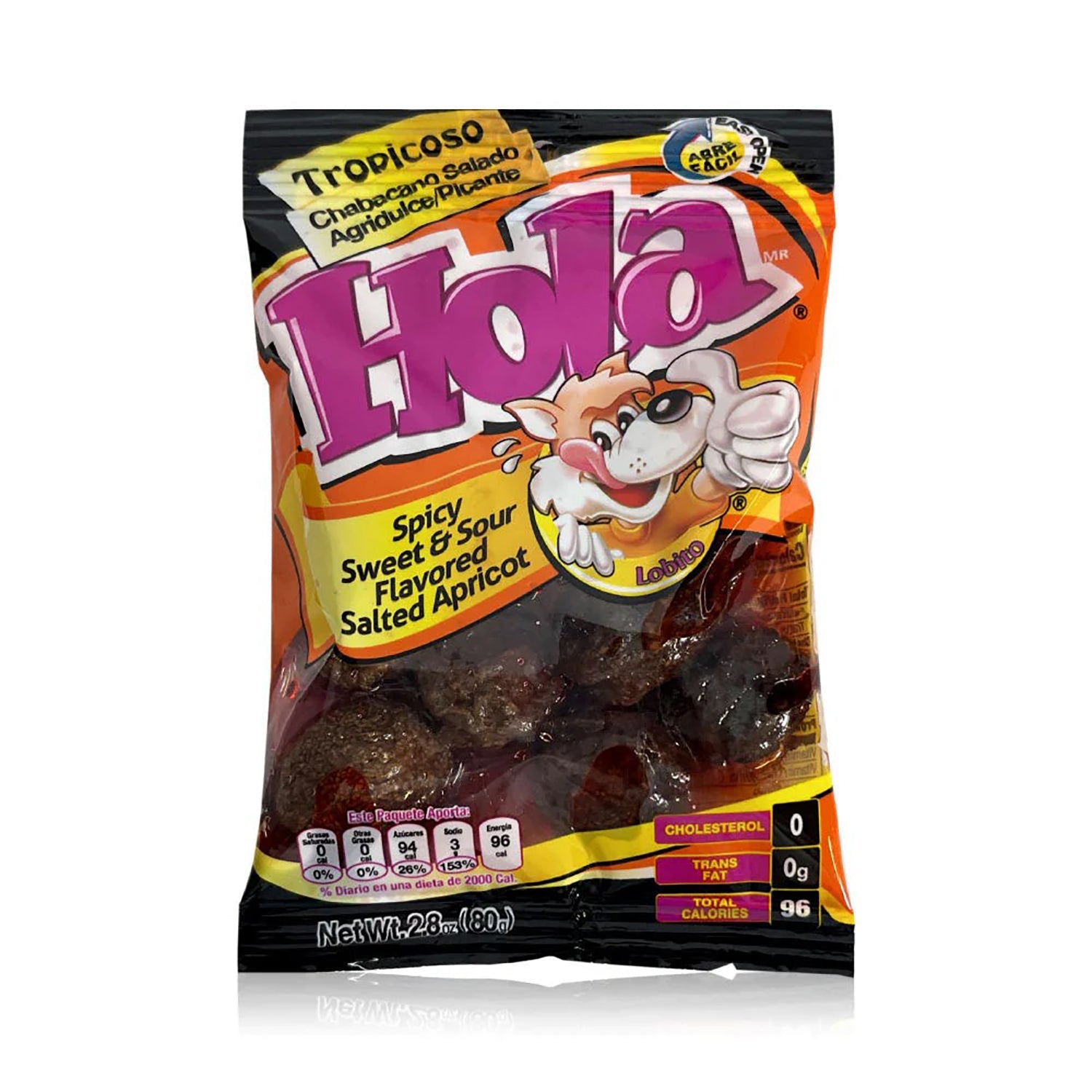 Hola Saladitos Tropicoso - 12ct Bag of Mexican Candy | Sweet & Spicy Tamarind Snacks for Parties, Road Trips & Movie Nights