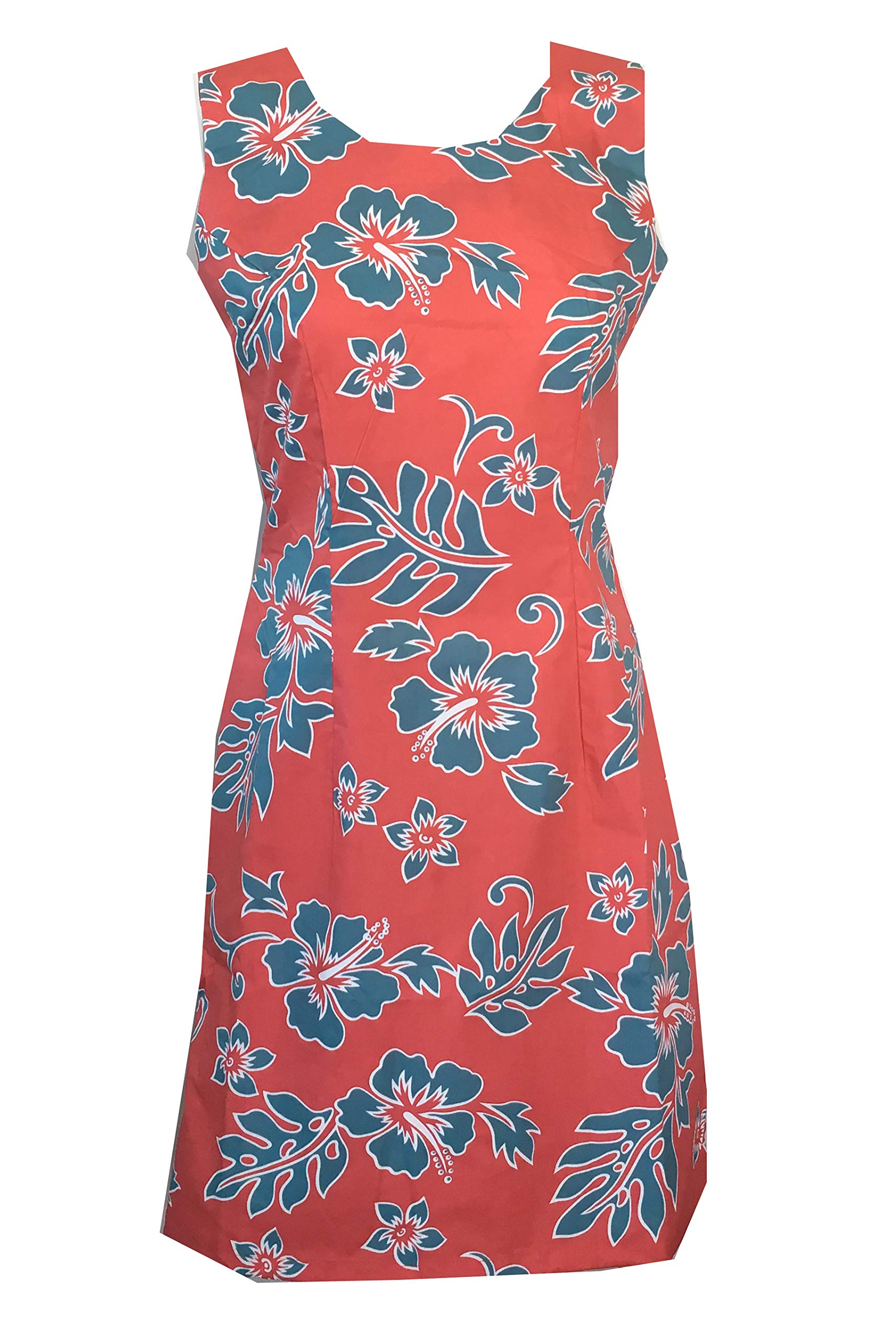 Hawaiian Women's Classic Hibiscus Short Tank Dress - Made in Hawaii | Perfect for Beach Vacations, Luau Parties & Summer Outfits