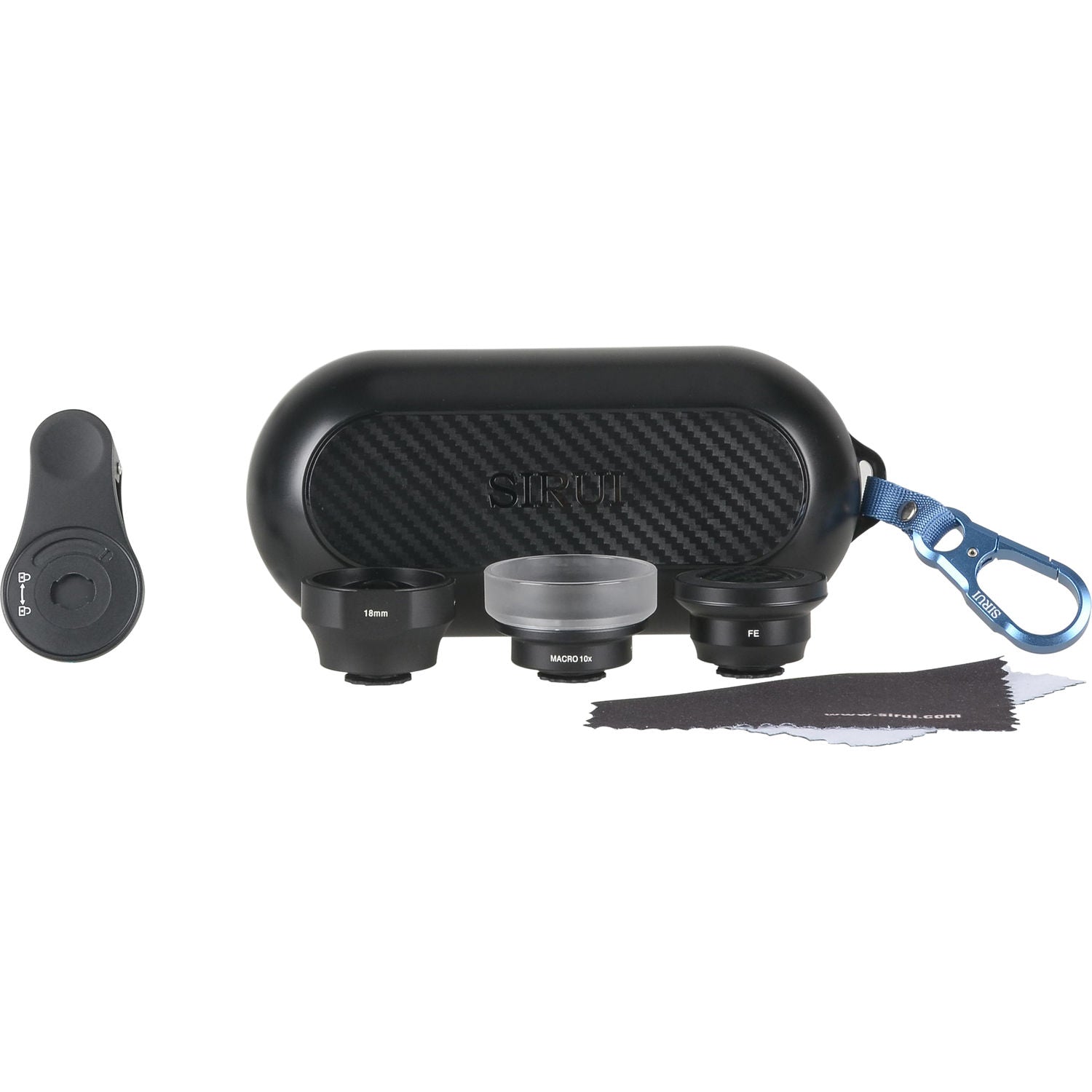 Sirui 3-in-1 Professional Mobile Phone Lens Kit - Wide Angle, Fisheye & Macro Lenses for iPhone & Android (Black) - Perfect for Travel Photography, Vlogging & Close-Up Shots