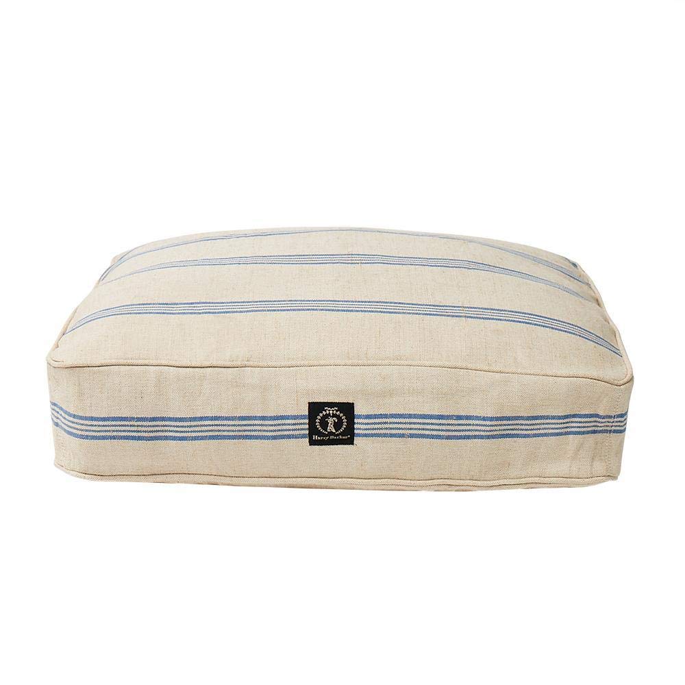 Premium Grain Sack Dog Bed - Medium Size, Soft & Durable Blue Pet Bed for Small to Medium Dogs - Perfect for Crates, Living Rooms & Bedrooms