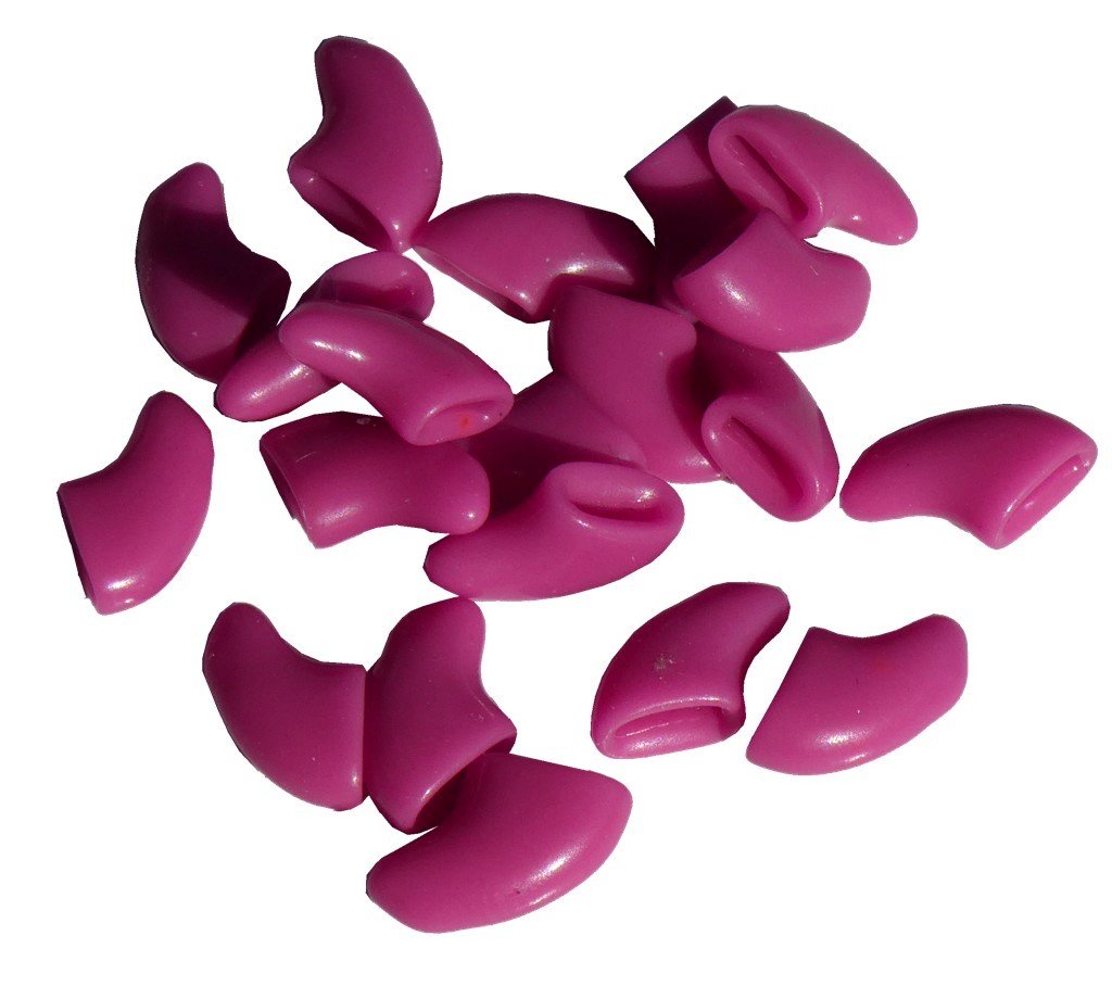 HDP Small Red Kitty or Doggy Nail Caps - Soft Pet Claw Covers for Dogs & Cats - Protect Furniture & Floors from Scratches - Perfect for Indoor Pets & Home Protection