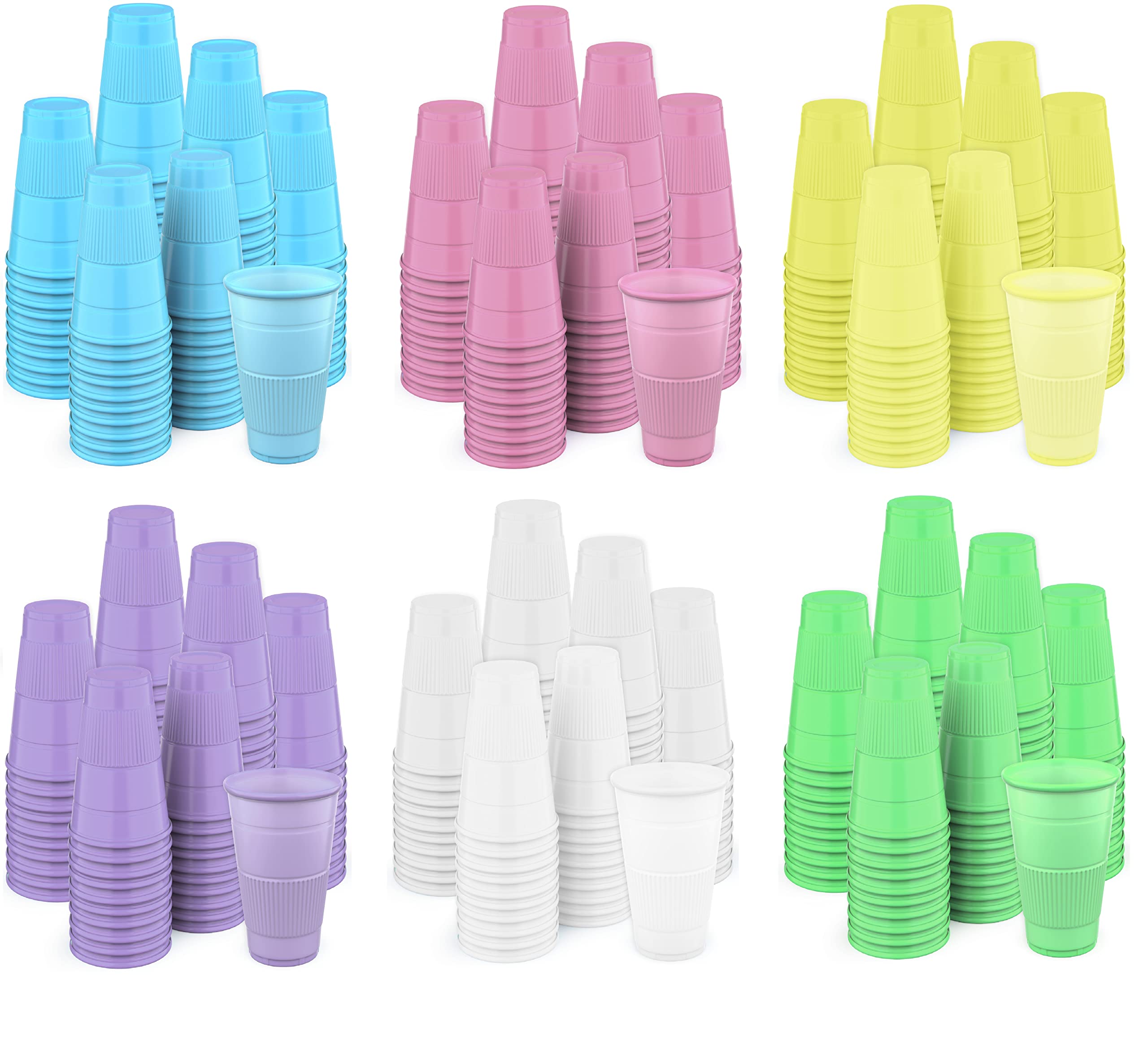 5 oz Disposable Plastic Cups - 50 Pack White Mini Cups for Bathroom, Medicine, Rinsing, Mouthwash | Party Supplies, Dental Use, Kids Drinks - Perfect for Parties, Clinics & Home Use