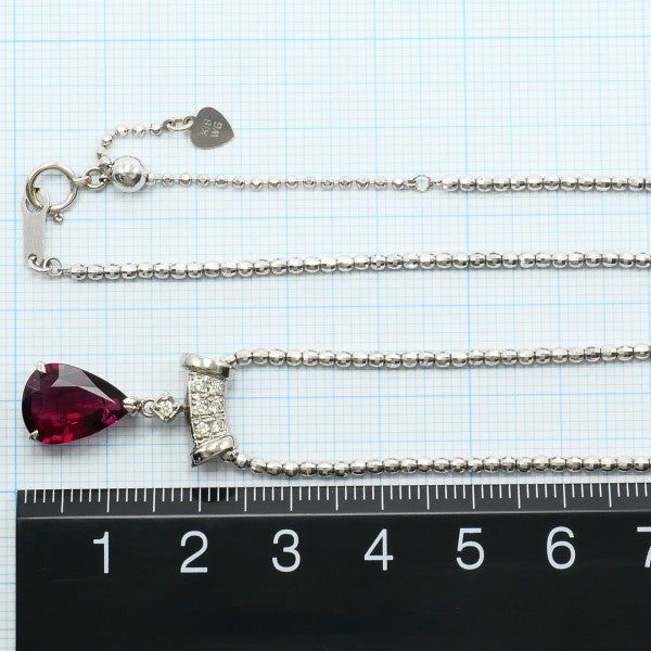 18K White Gold Necklace for Women - Elegant Diamond Pendant Jewelry Gift for Anniversary, Valentine's Day & Special Occasions
