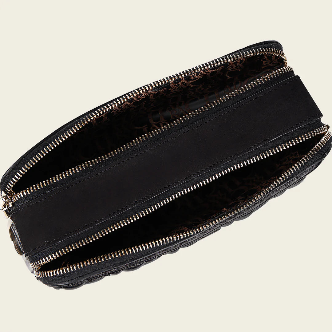 BOD2BMA Women's Cuadra Black Dress Fashion Stingray Shoulder Bag - Elegant Evening Out & Party Accessory