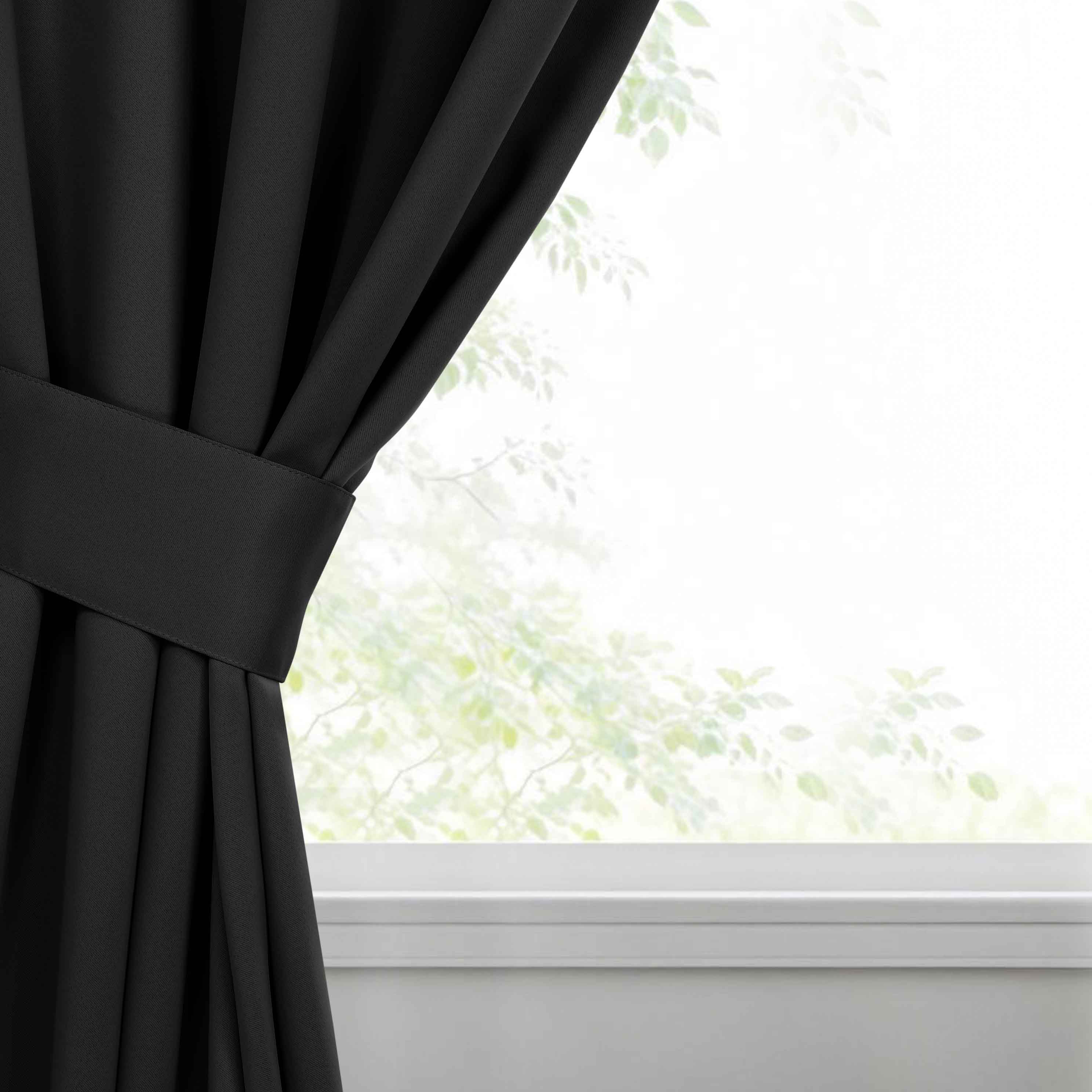 Machine Washable Blackout Curtains for Bedroom - Solid Room Darkening Window Drapes (Set of 2 Panels) - Perfect for Home Theater, Nursery & Light Sleepers
