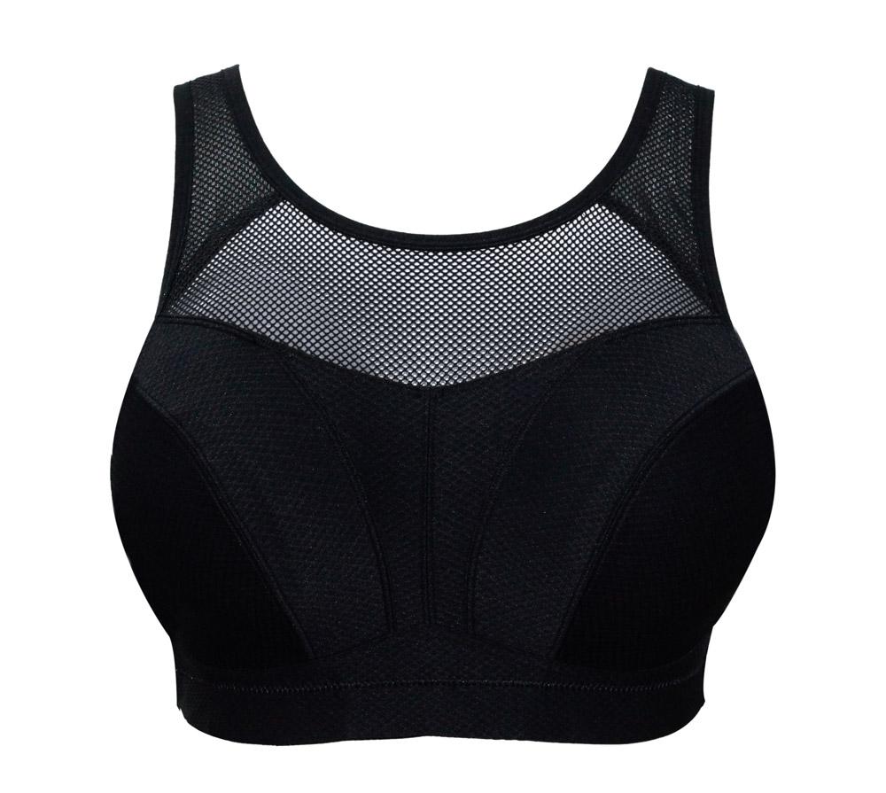 Wire-Free Low Impact Sports Bra for Women - Parfait Breeze Comfortable Yoga & Workout Bra in Black | Perfect for Yoga, Gym, Running & Everyday Wear