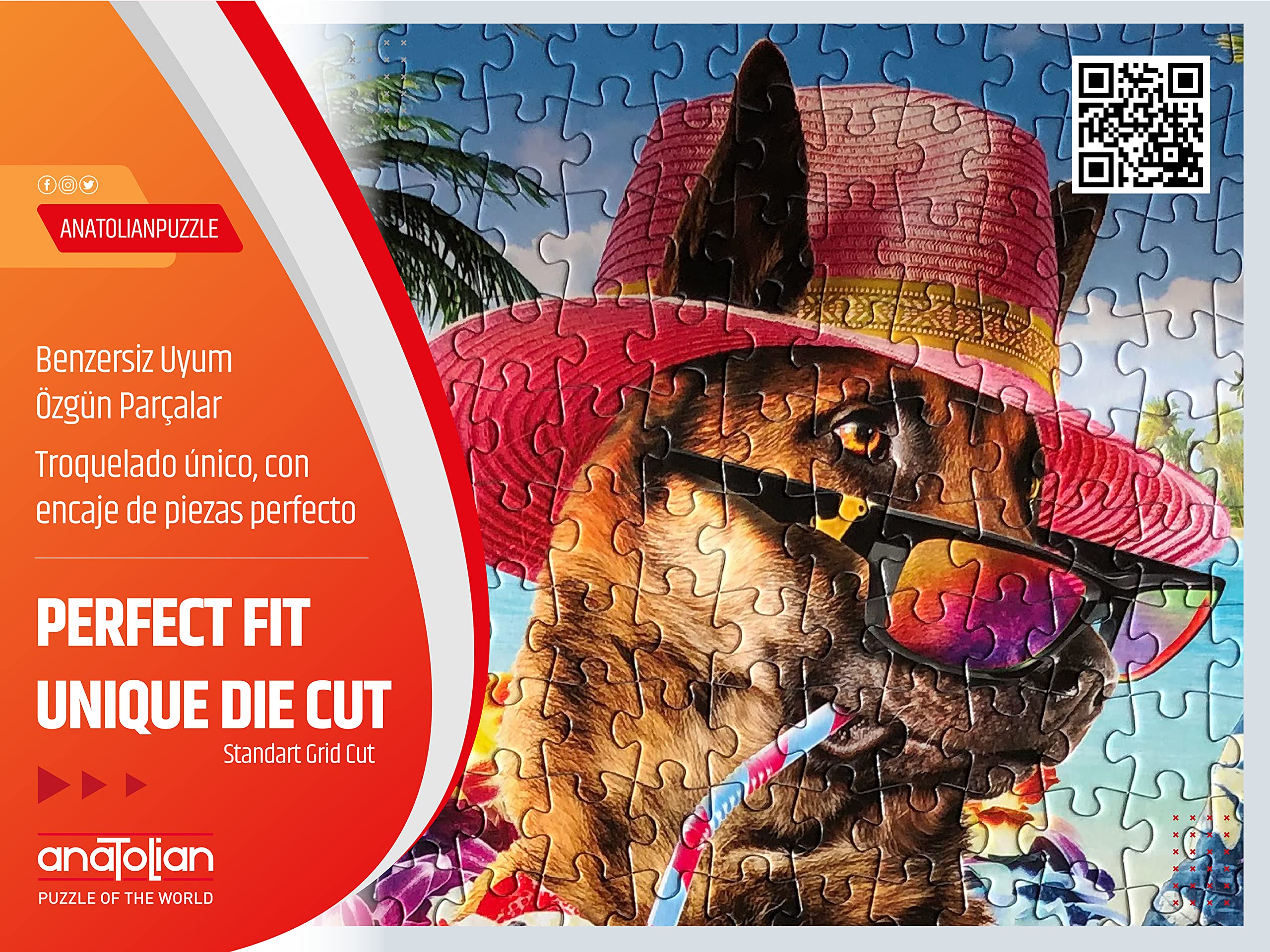 1500 Piece Jigsaw Puzzle - Tropical Paradise Landscape Art, Anatolian Puzzle #4565 | Perfect for Family Game Night & Stress Relief Activities