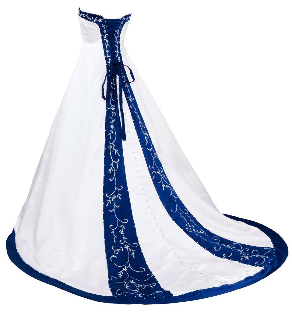 Elegant Sweetheart Neckline Embroidered Satin Beaded Wedding Dress for Women | Perfect for Bridal Gowns, Formal Events & Special Occasions