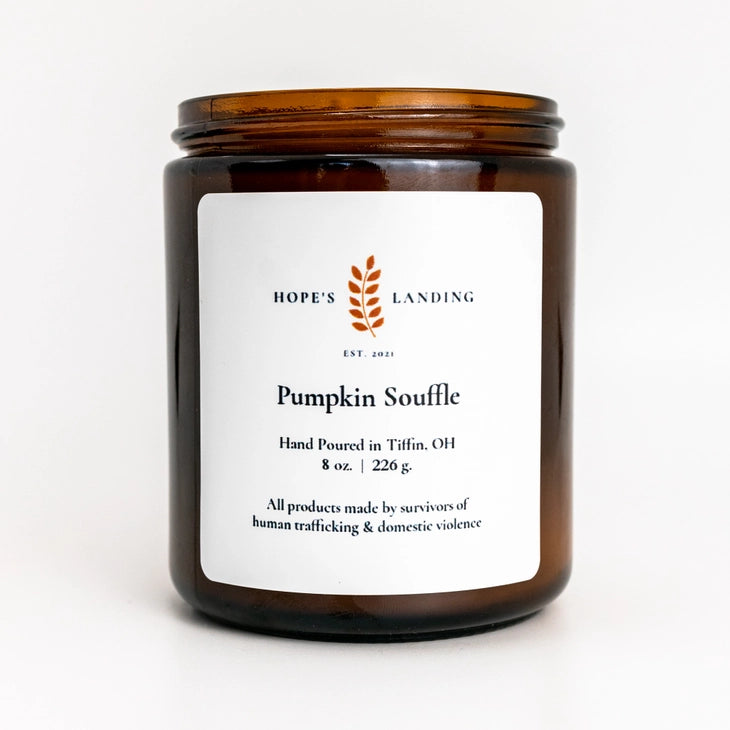 Premium Pumpkin Souffle Scented Candle - Long-Lasting Soy Wax Candle for Fall Decor, Thanksgiving, Cozy Home Ambience | Perfect for Living Room, Bedroom & Gift Giving
