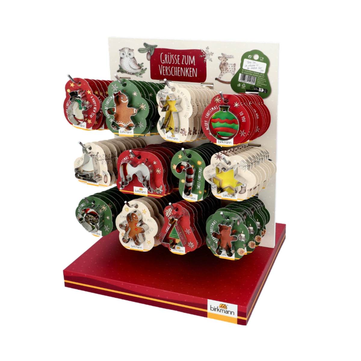 Birkmann Holiday Cookie Cutter Set - 6.5cm Christmas Tree Cookie Cutters for Baking, DIY Cookies & Festive Ornaments - Perfect for Holiday Baking, Cookie Decorating & Christmas Tree Decor