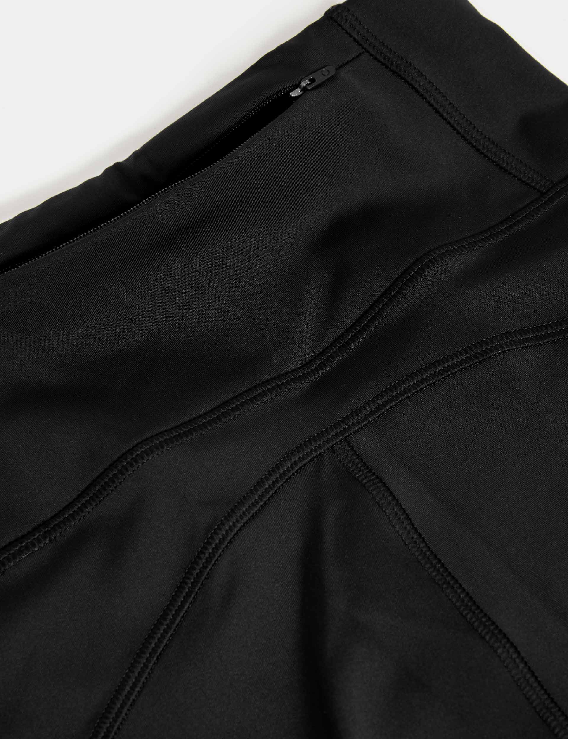 Go Move High Waisted 7/8 Gym Leggings for Women - Black Workout Yoga Pants with Tummy Control - Perfect for Running, Fitness & Lounge Wear