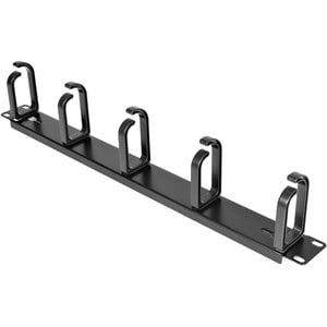1U 19-Inch Metal Rackmount Cable Management Panel - Network Server Rack Organization for Data Centers & Home Offices