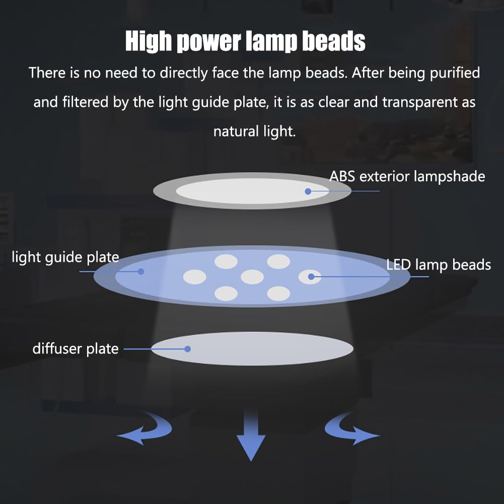 7 LED Surgical Medical Light Lamp - Adjustable Height & 360° Rotating for Dental, Beauty, Orthopedic Exams - Mobile Exam Lamp with Universal Wheels for Clinics, Hospitals & Operating Rooms