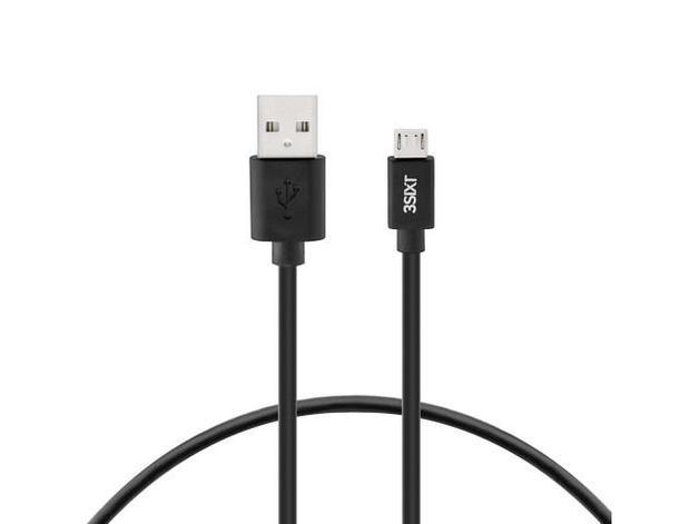 3sixT Fast Car Charger 5.4A Dual Port USB Adapter with 1m Micro USB Cable - Quick Charge for iPhone Android Smartphones While Driving